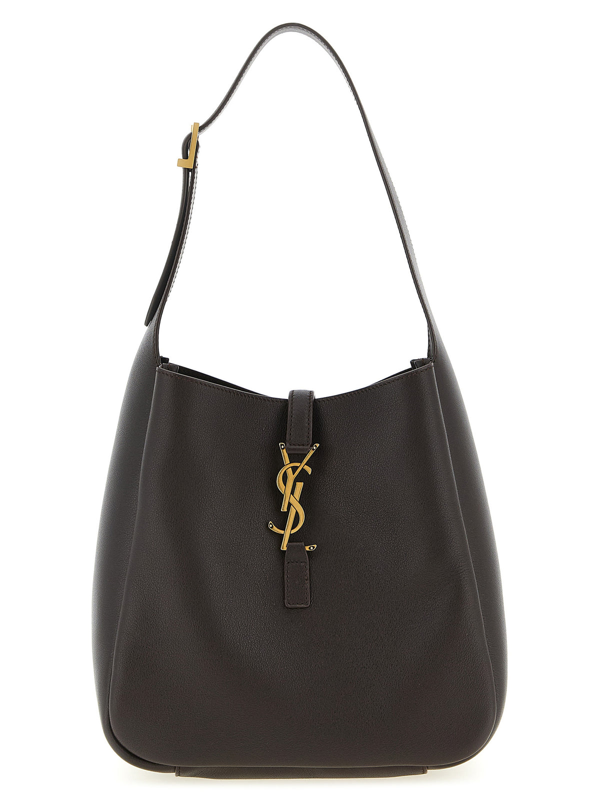 Saint Laurent Brown Calfskin Shoulder Bag