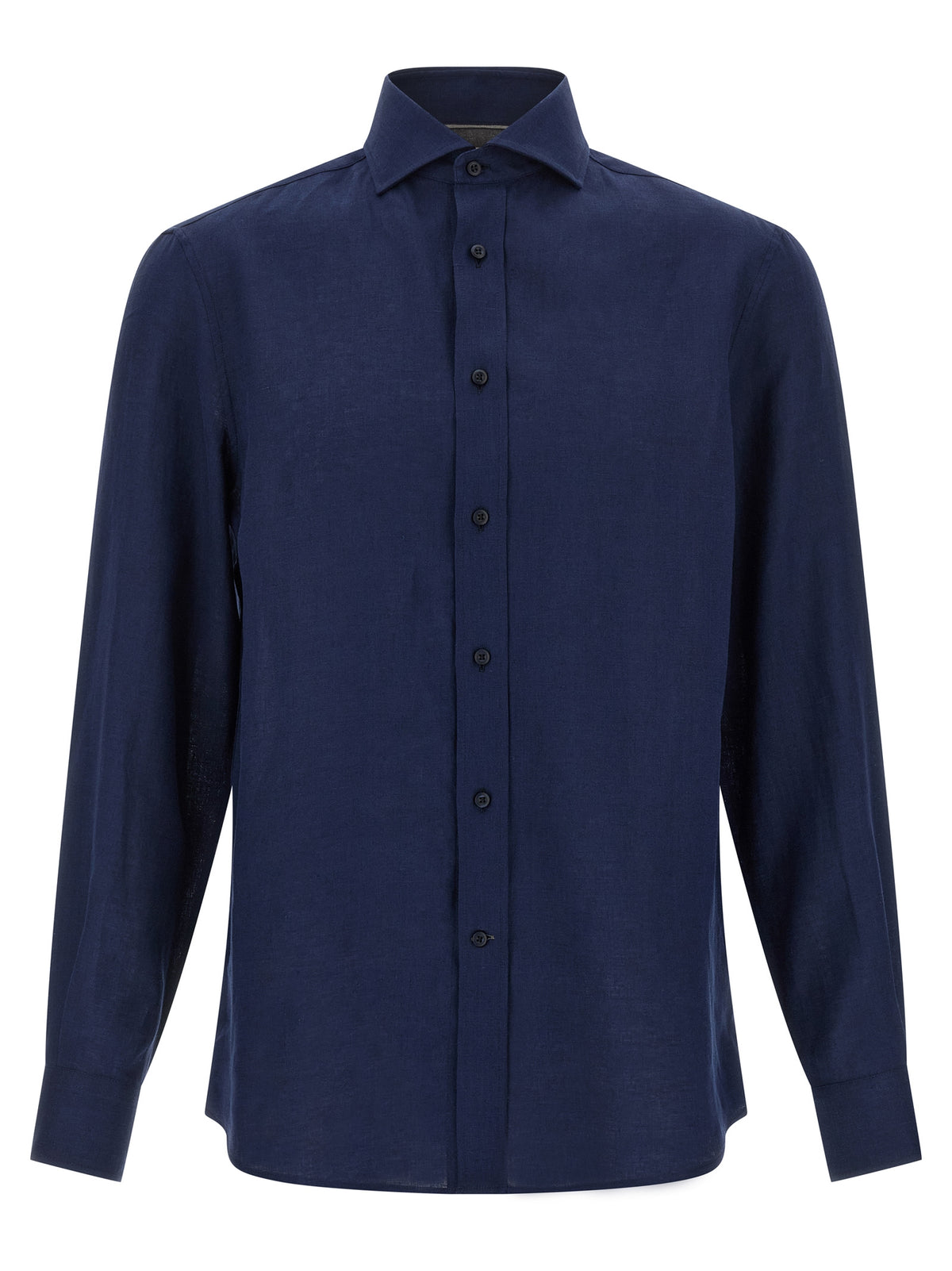 Brunello Cucinelli Blue Linen Blouse