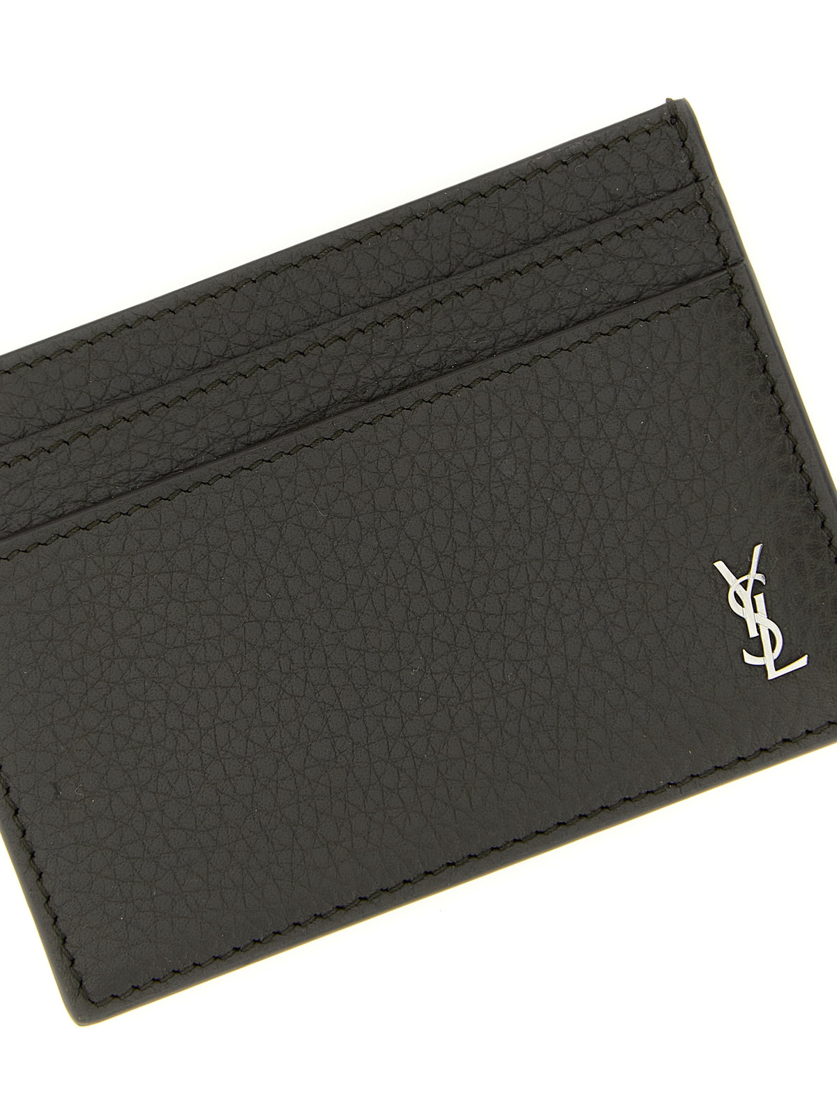 Saint Laurent Brown Calfskin Cardholder