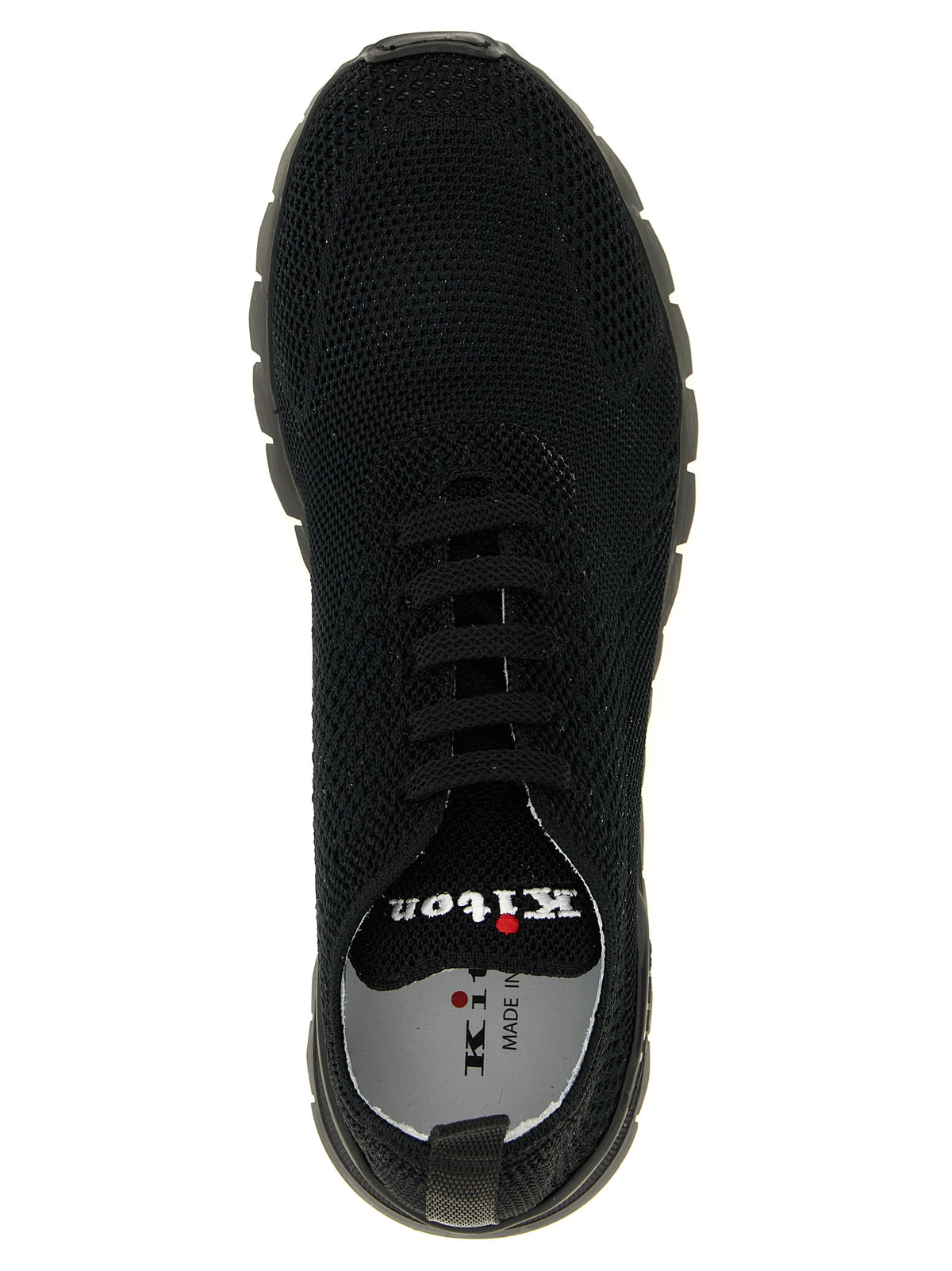 Kiton Black Cotton Athletic Sneakers