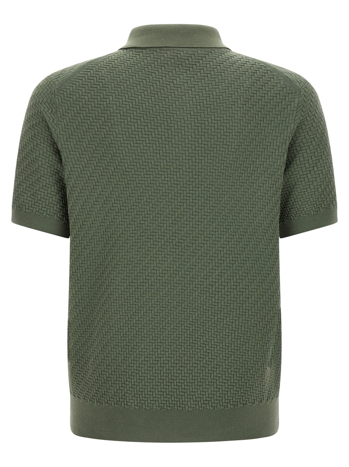 Brioni Bicolor Cotton Polo Shirt