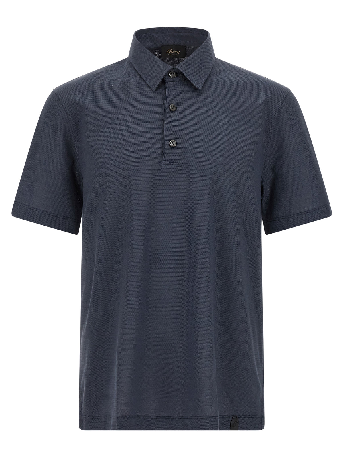 Brioni Blue Cotton Polo Shirt