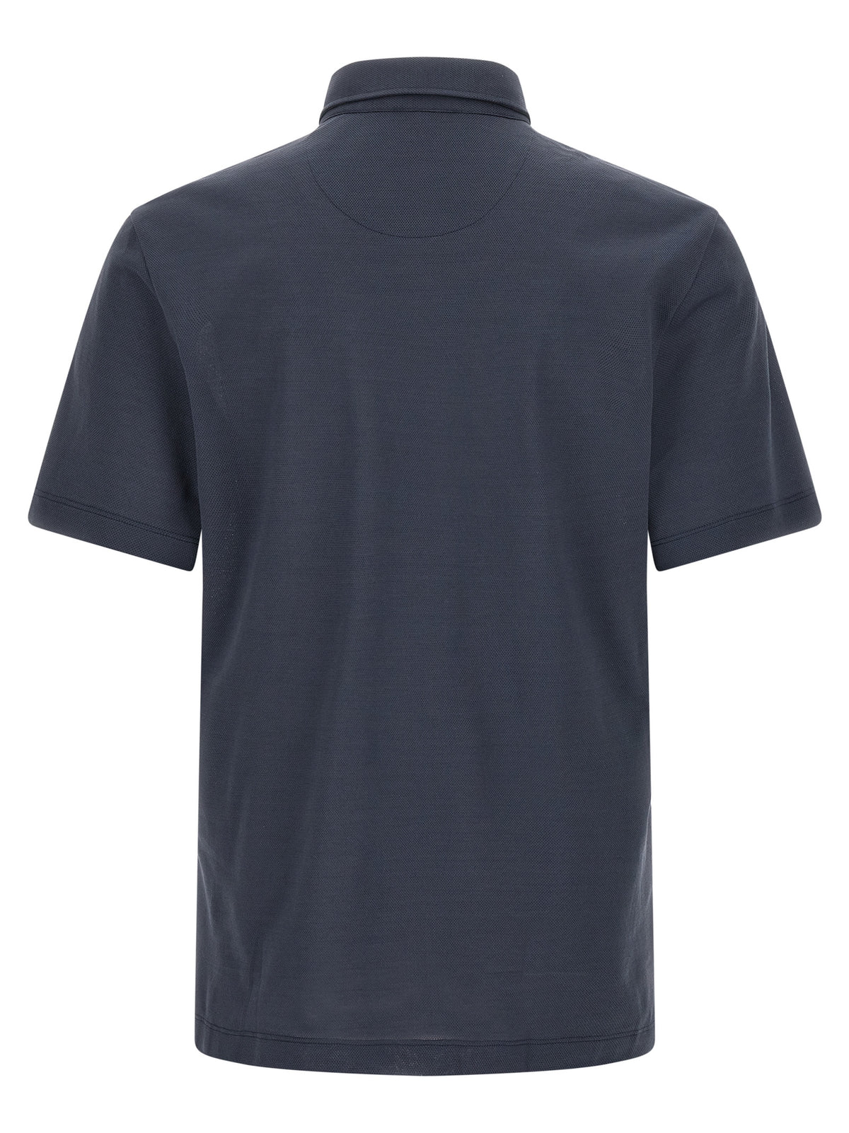 Brioni Blue Cotton Polo Shirt
