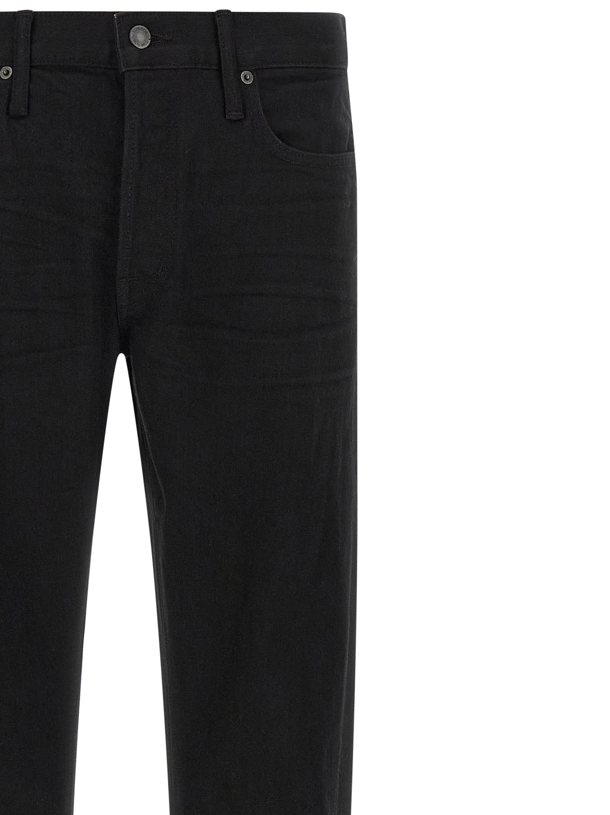 Tom Ford Black Cotton Straight-Leg Jeans