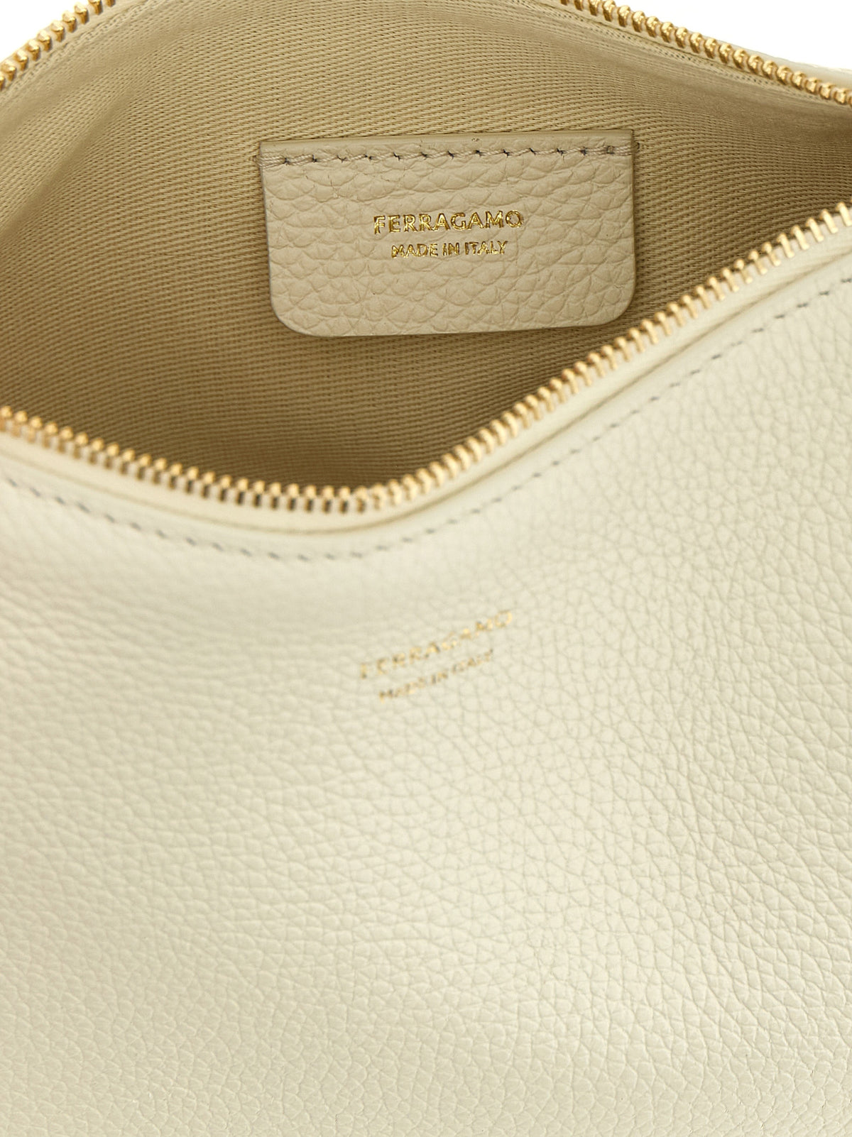 Ferragamo White Calfskin Handbag