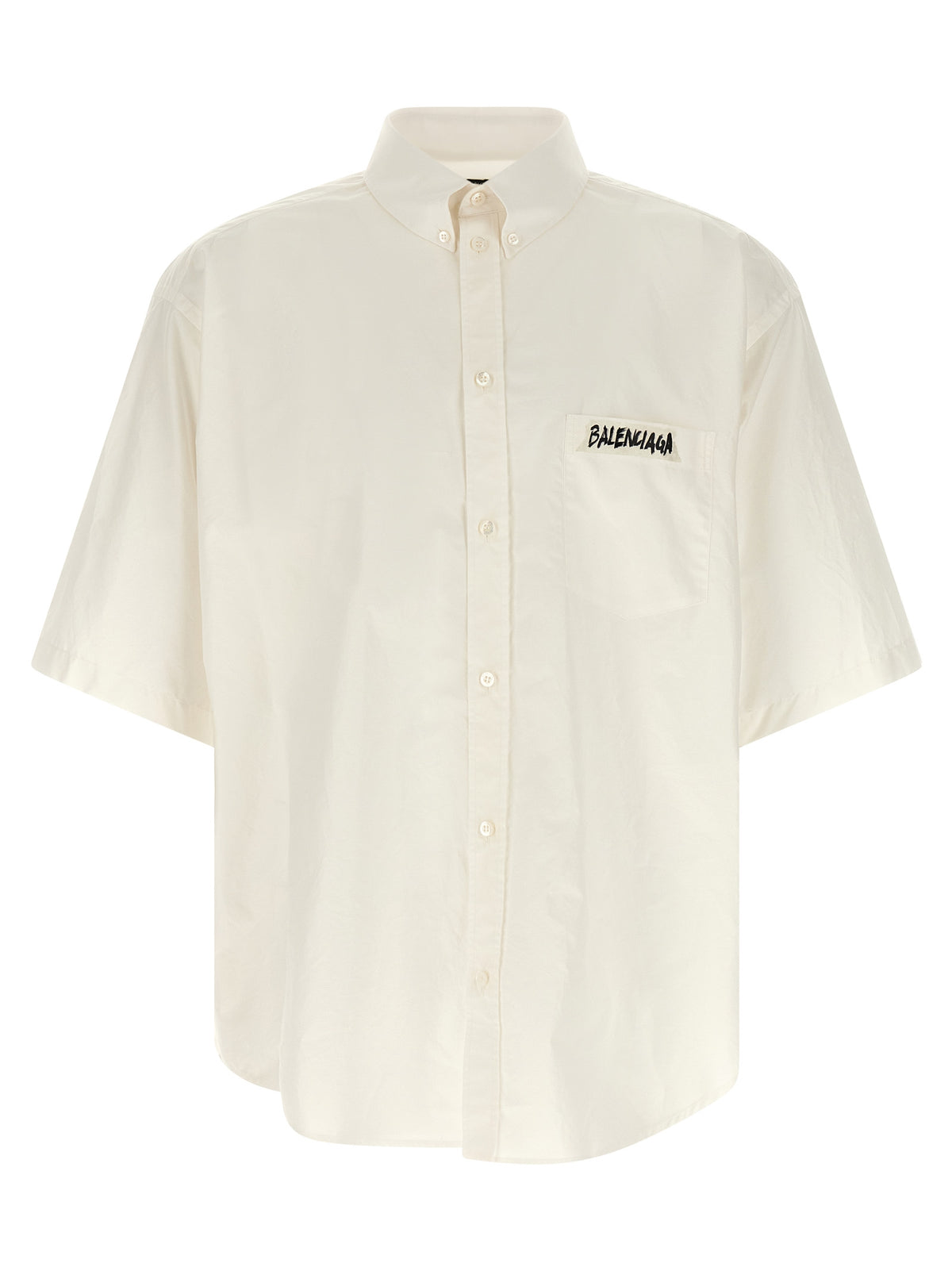 Balenciaga White Cotton Blouse