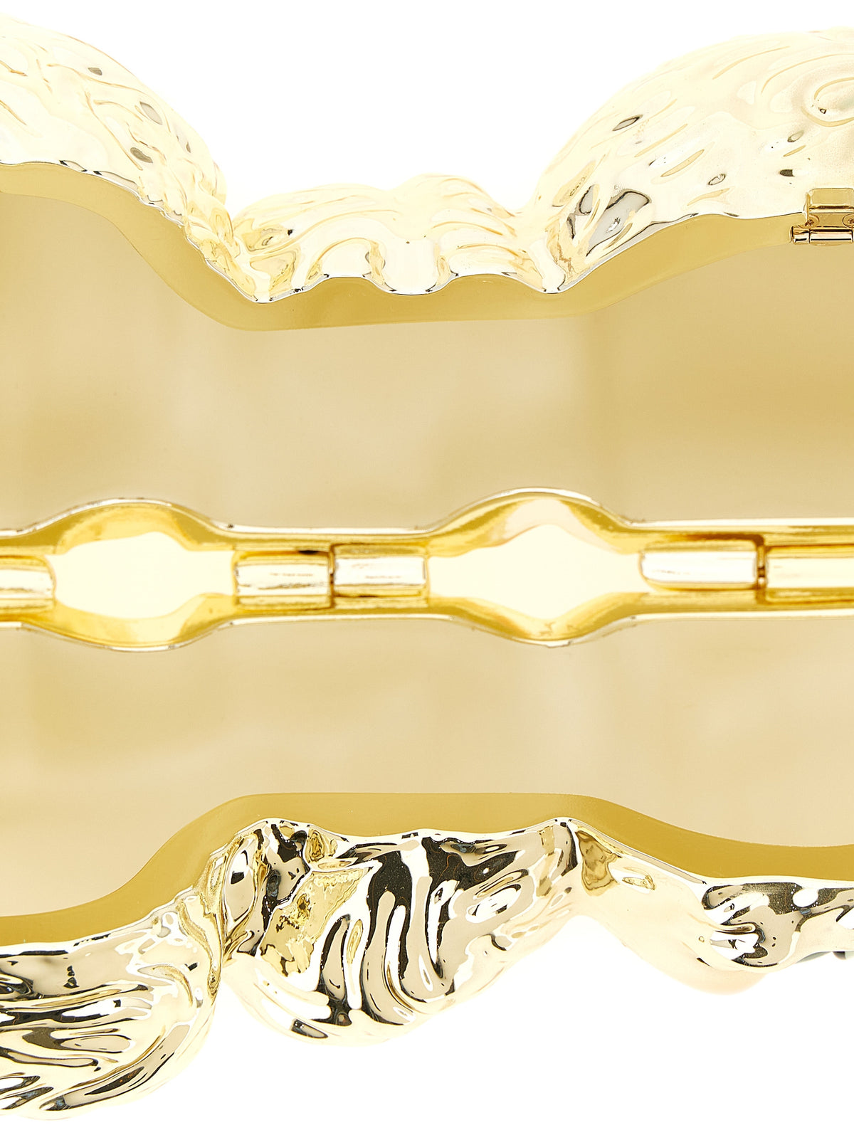 Valentino Garavani Gold Acetate Clutch Bag