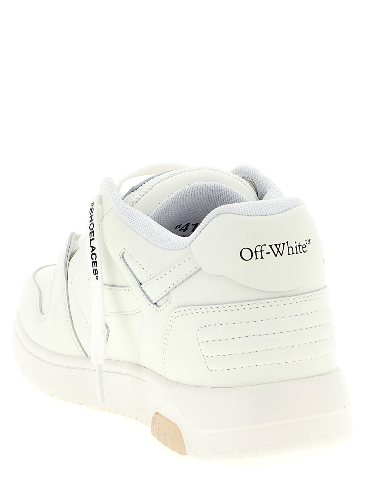 Off-White White Calfskin Athletic Sneakers
