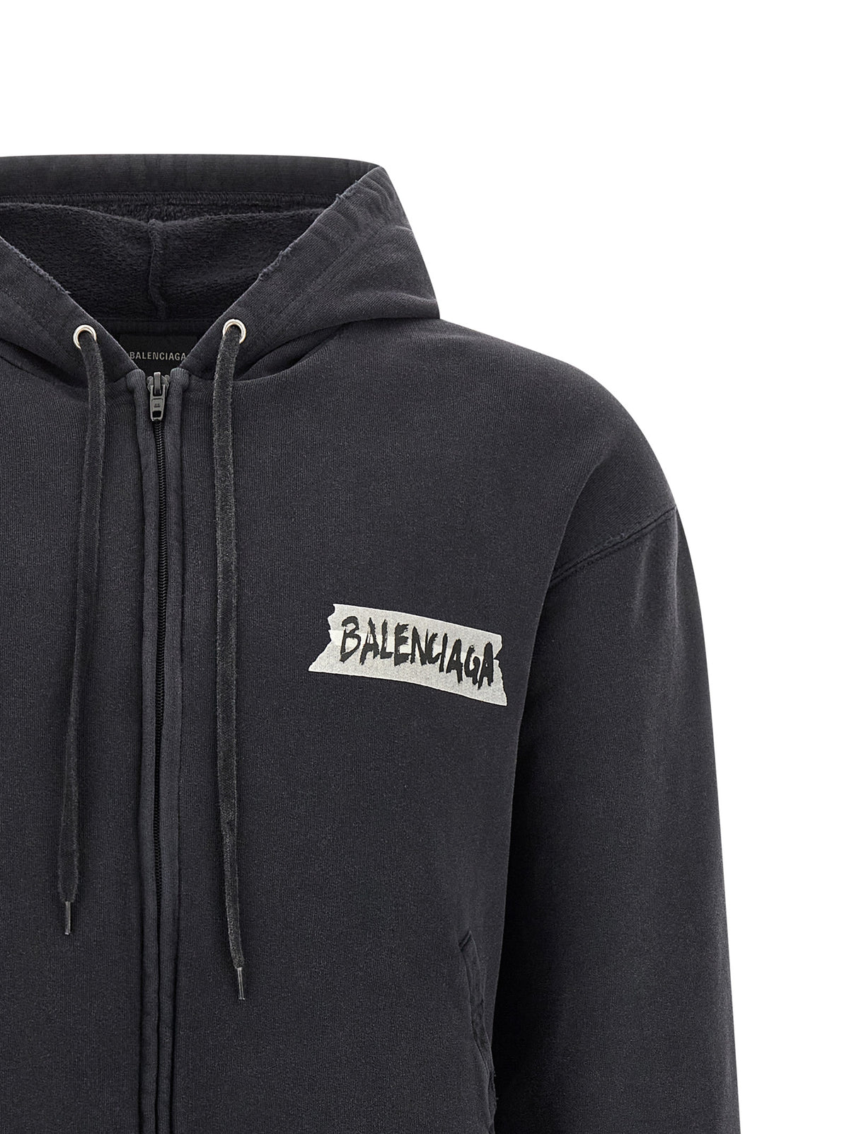 Balenciaga Black Cotton Sweatshirt