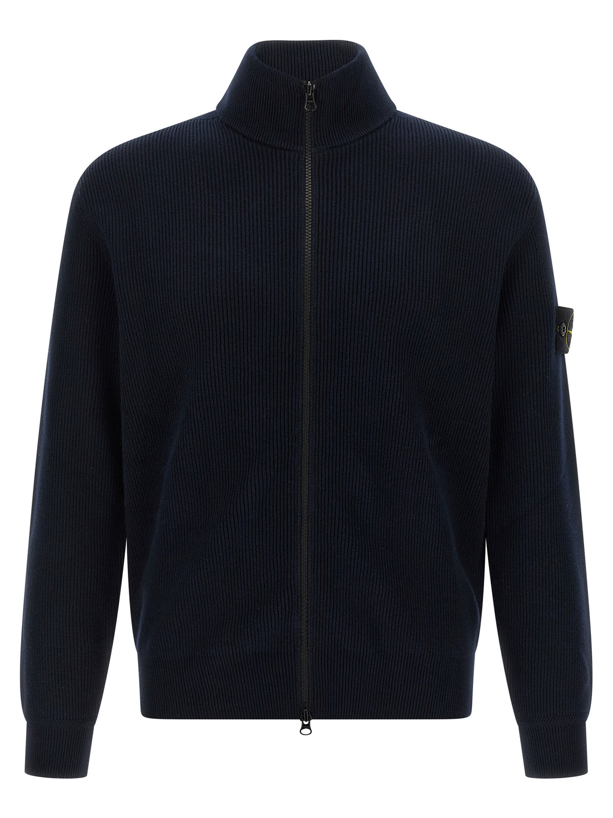Stone Island Blue Cotton Cardigan
