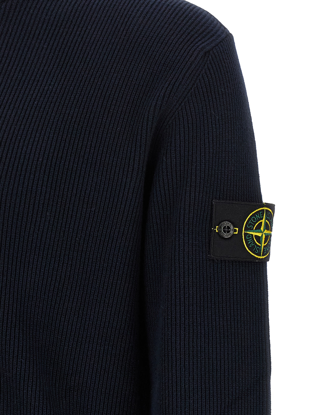 Stone Island Blue Cotton Cardigan
