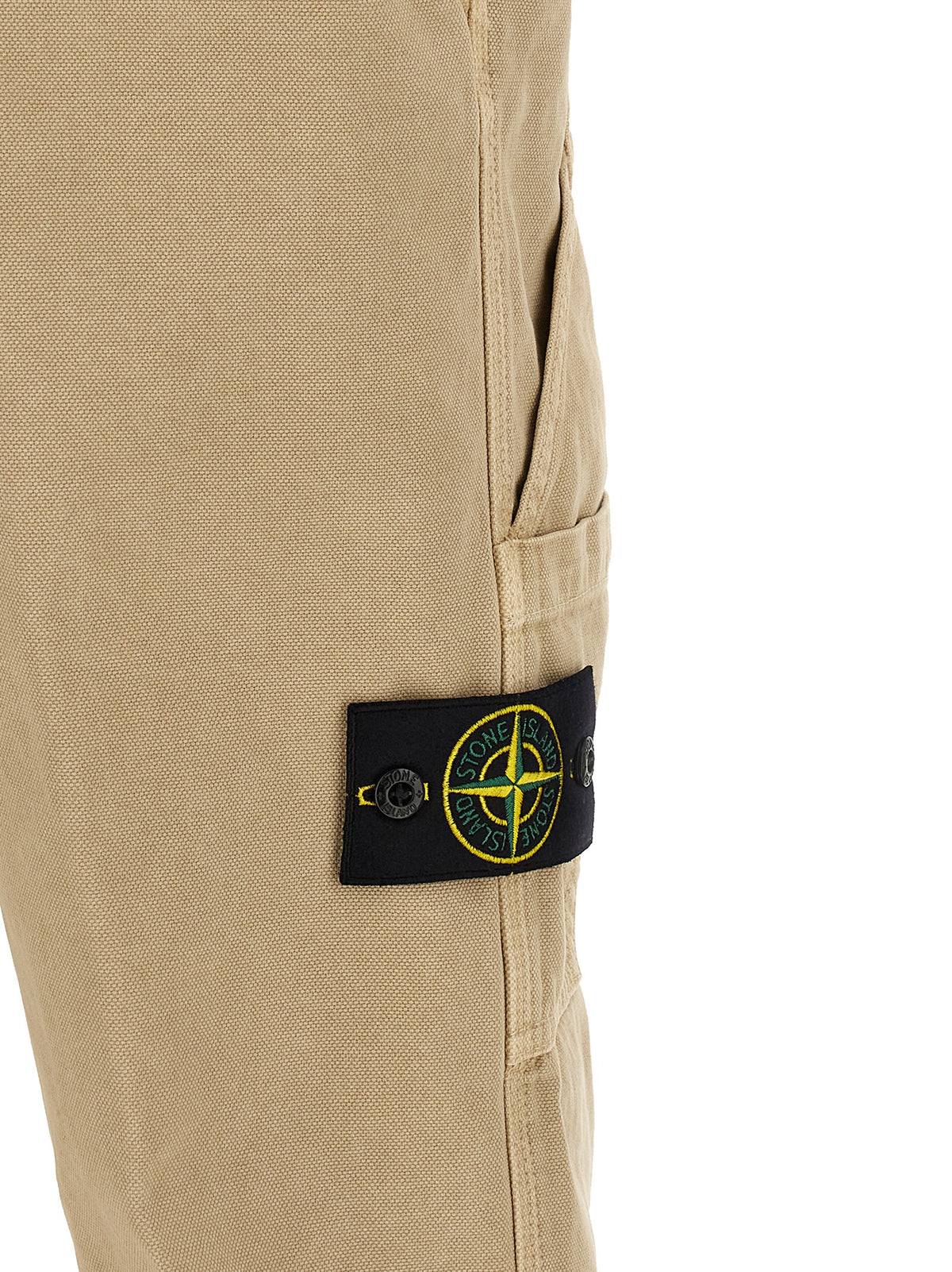 Stone Island Beige Cotton Casual Pants
