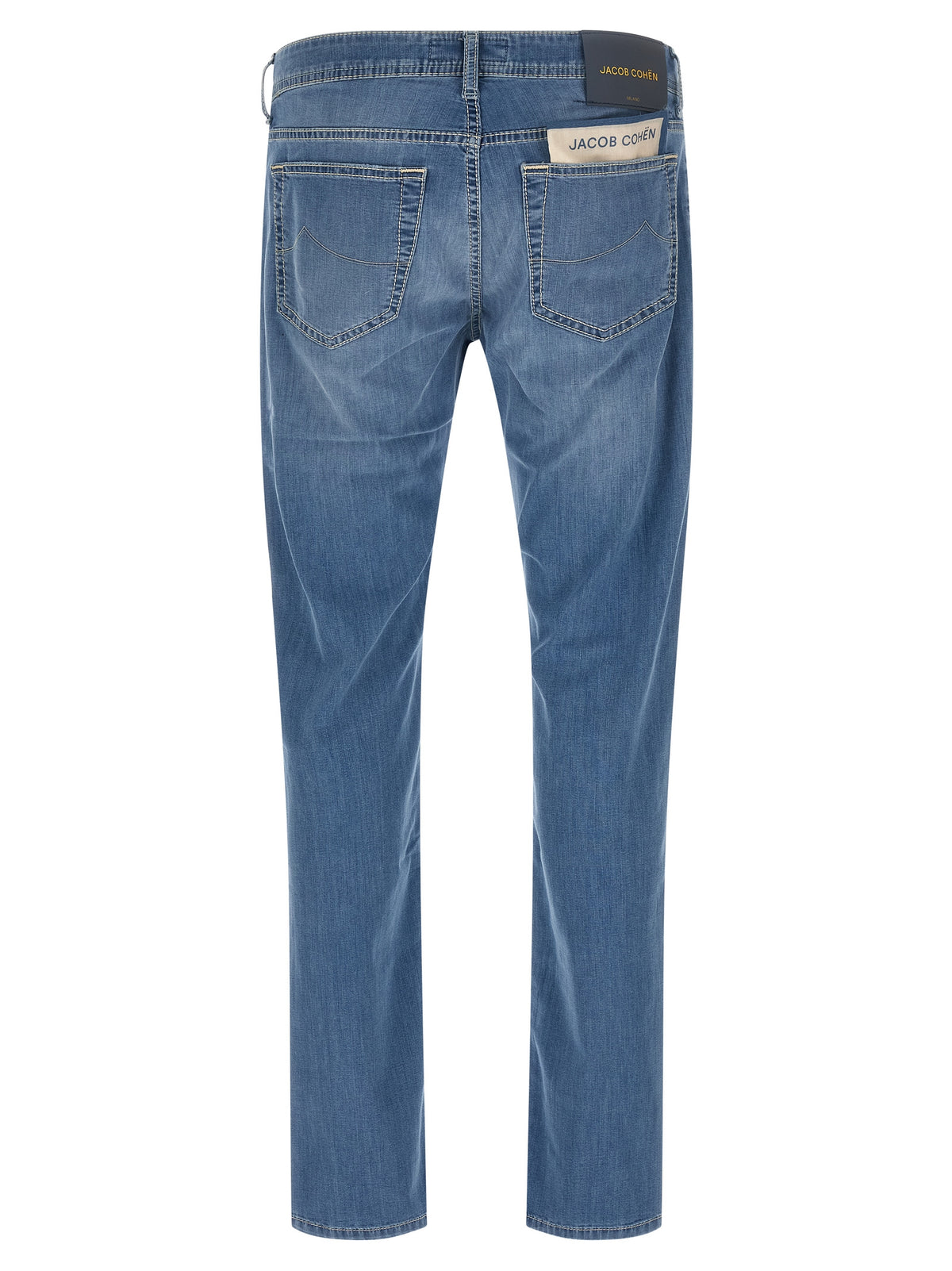 Jacob Cohen Blue Cotton Straight-Leg Jeans