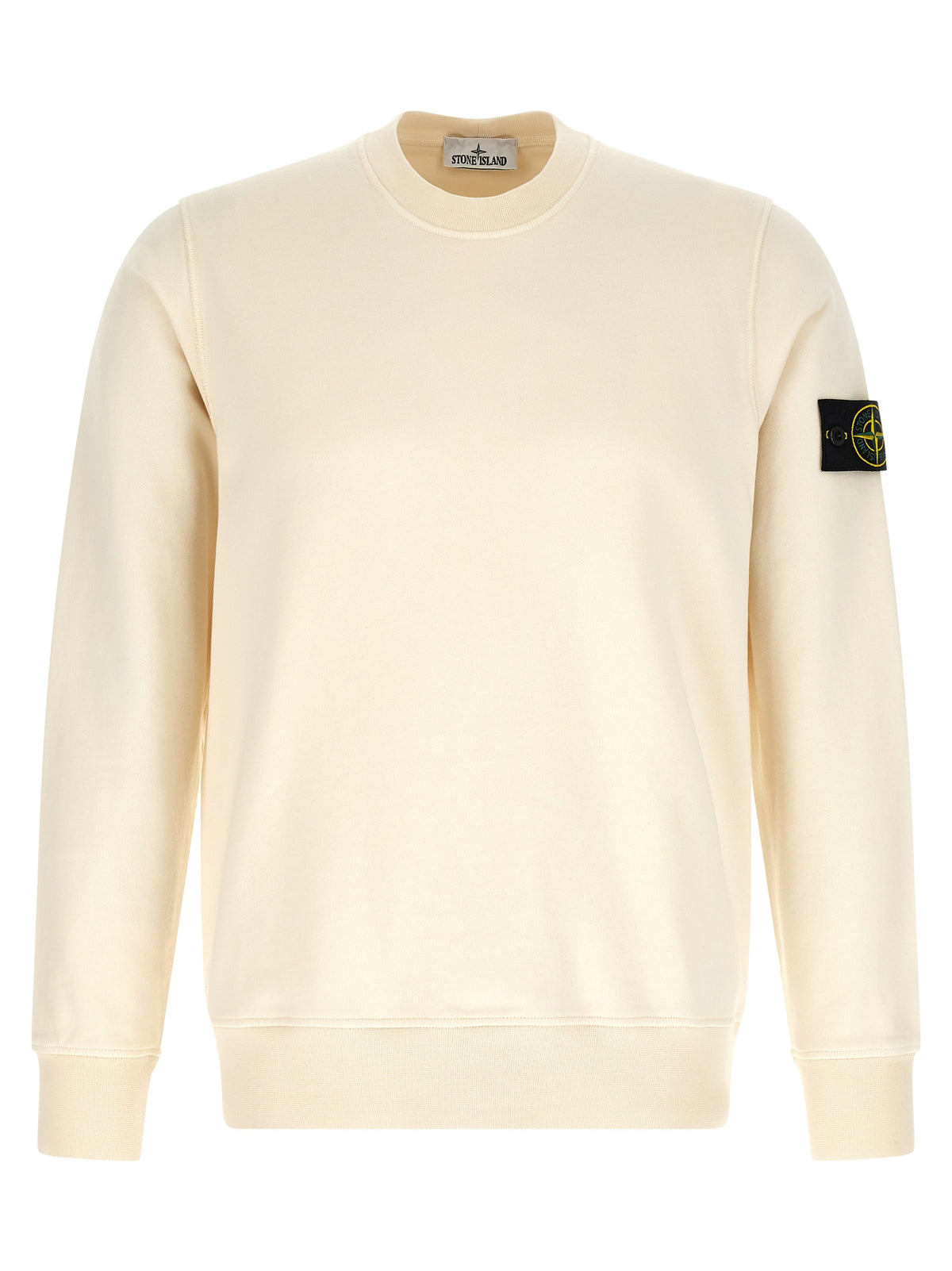 Stone Island Beige Cotton Sweatshirt