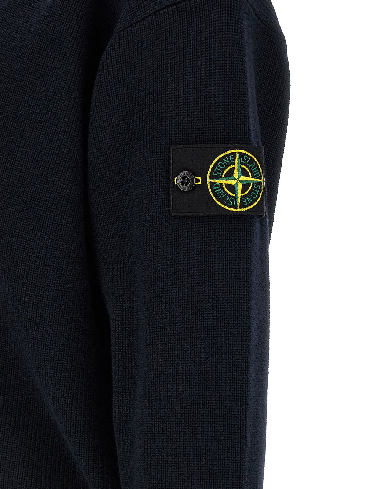 Stone Island Blue Cotton Cardigan