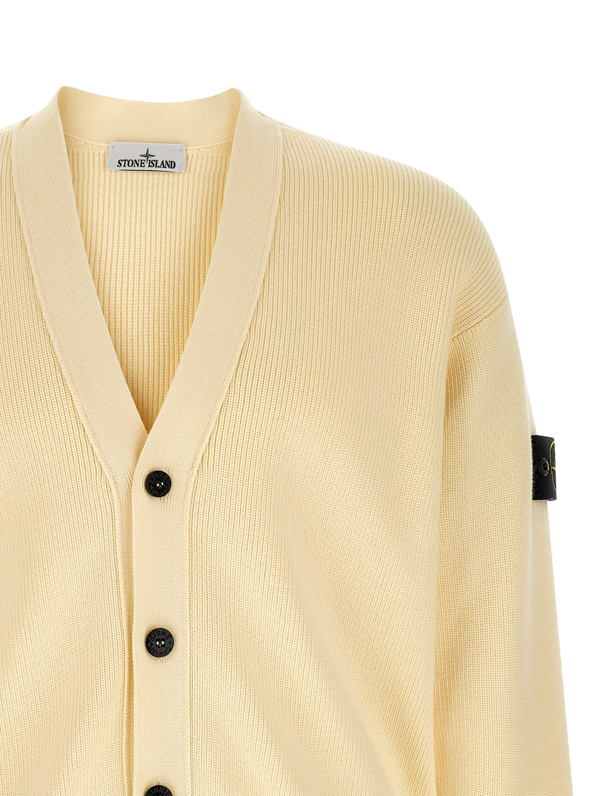 Stone Island Beige Cotton Cardigan