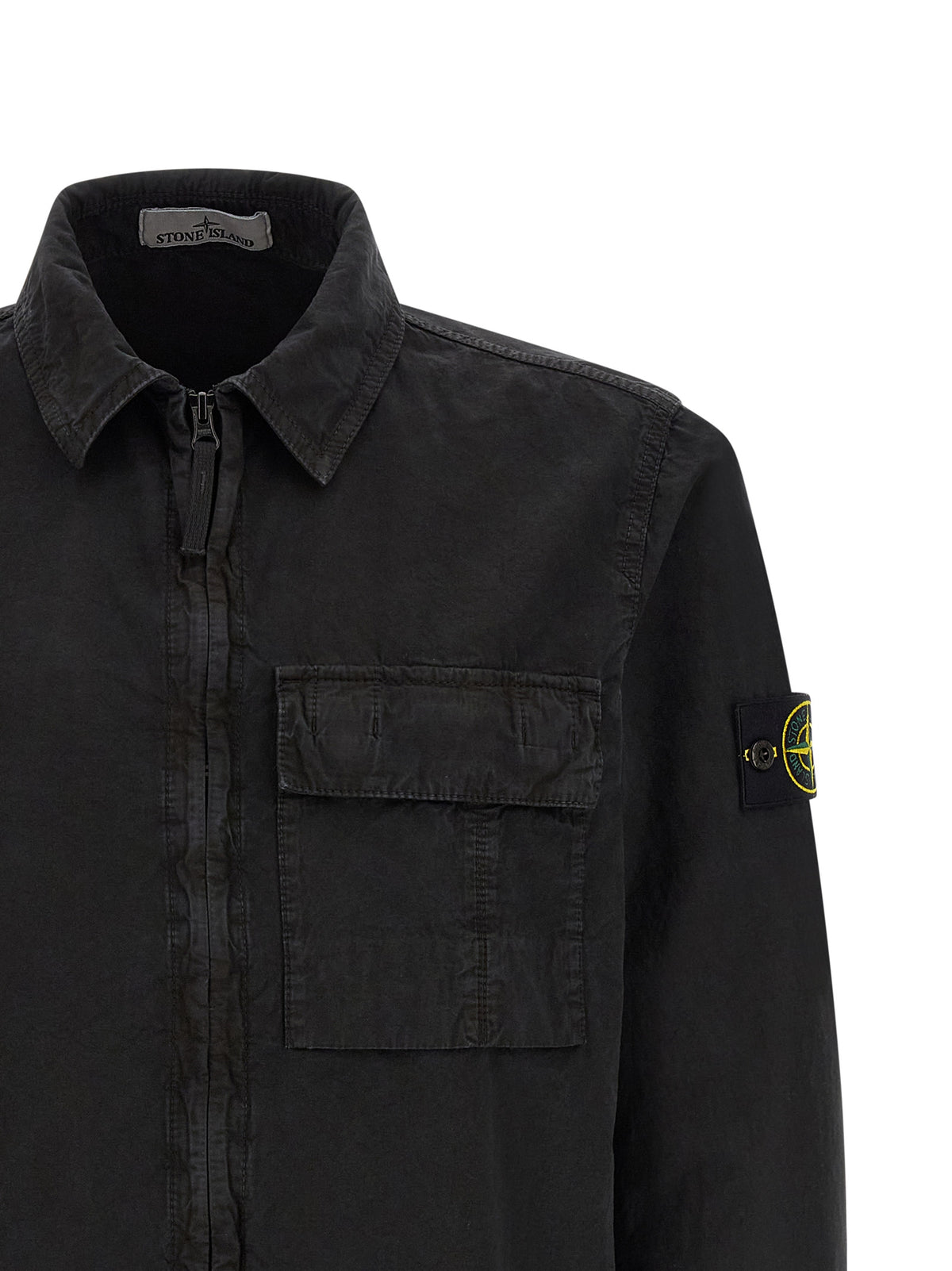 Stone Island Black Cotton Blouse