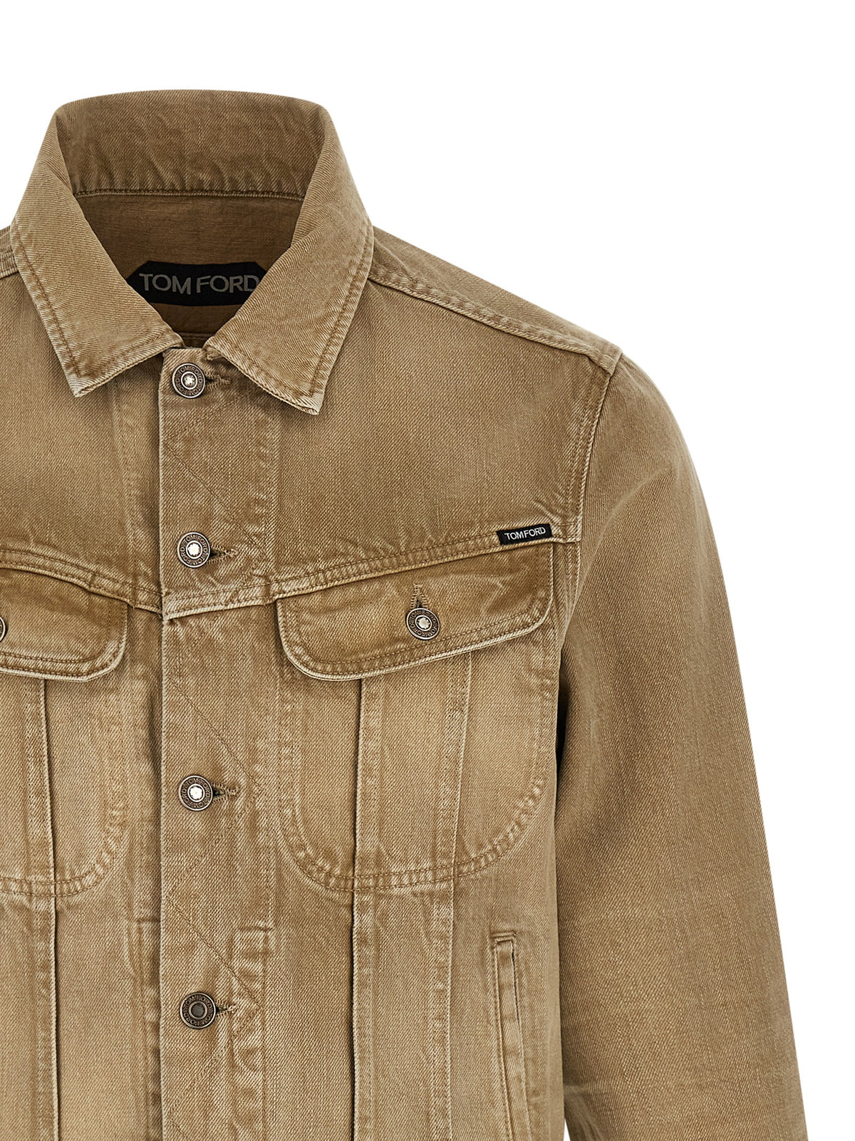 Tom Ford Beige Cotton Denim Jacket