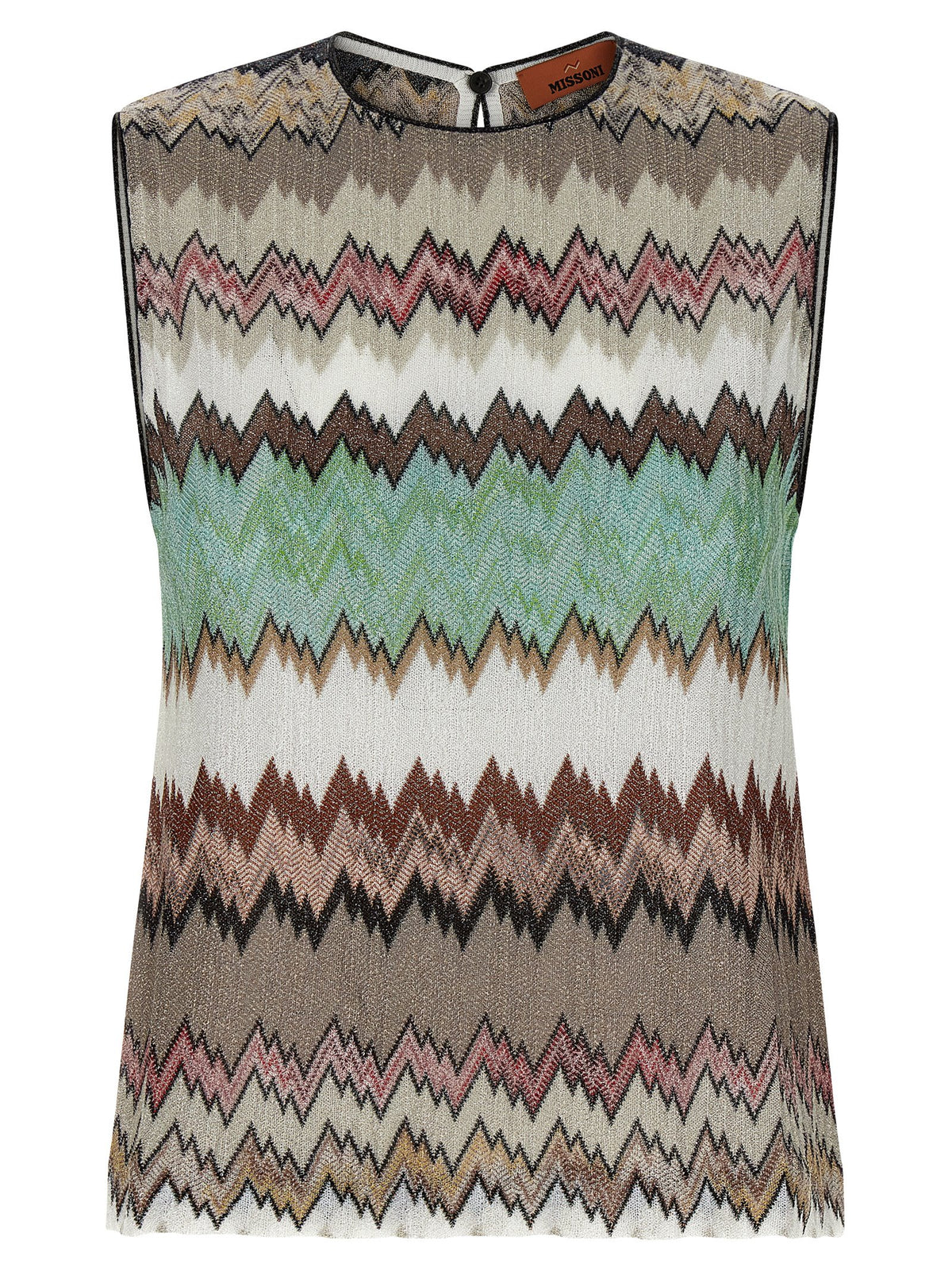 Missoni Multicolor Viscose Sleeveles T-Shirt