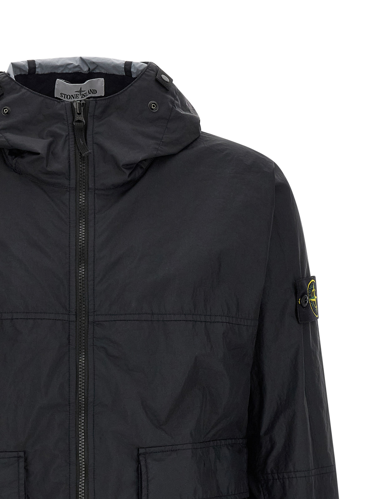 Stone Island Blue Polyamide Shell Jacket