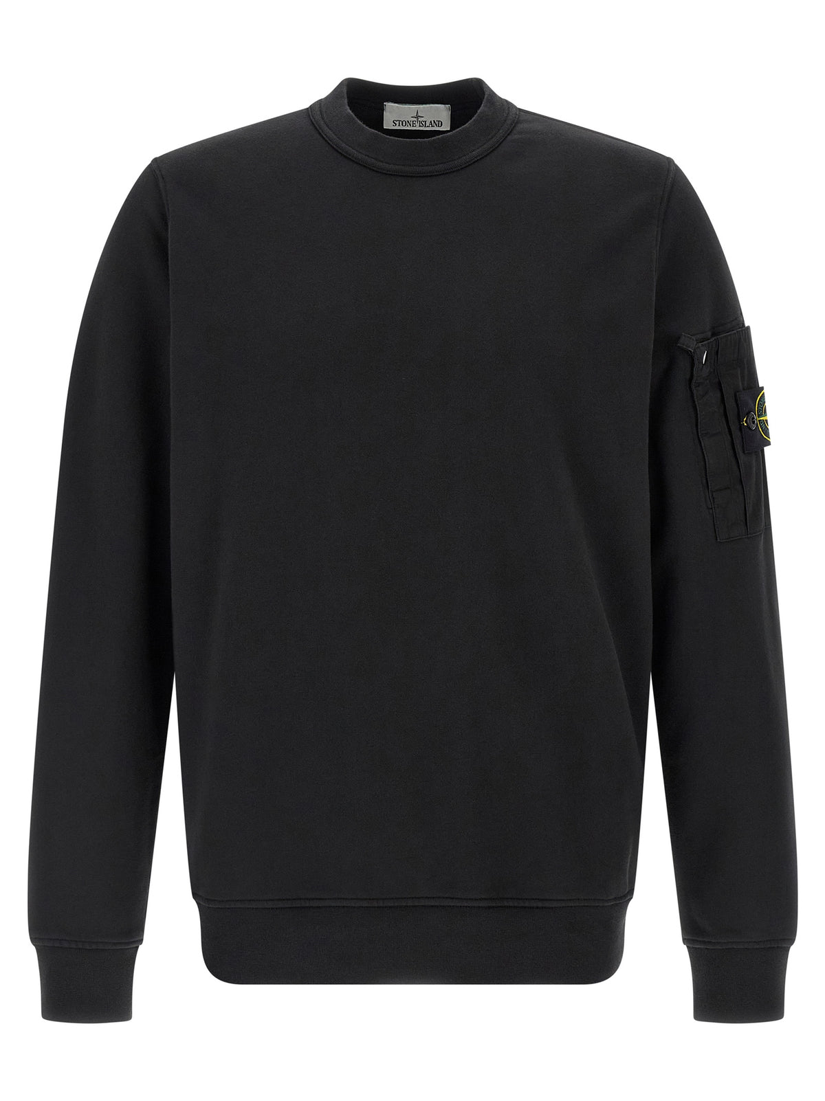 Stone Island Black Cotton Sweatshirt