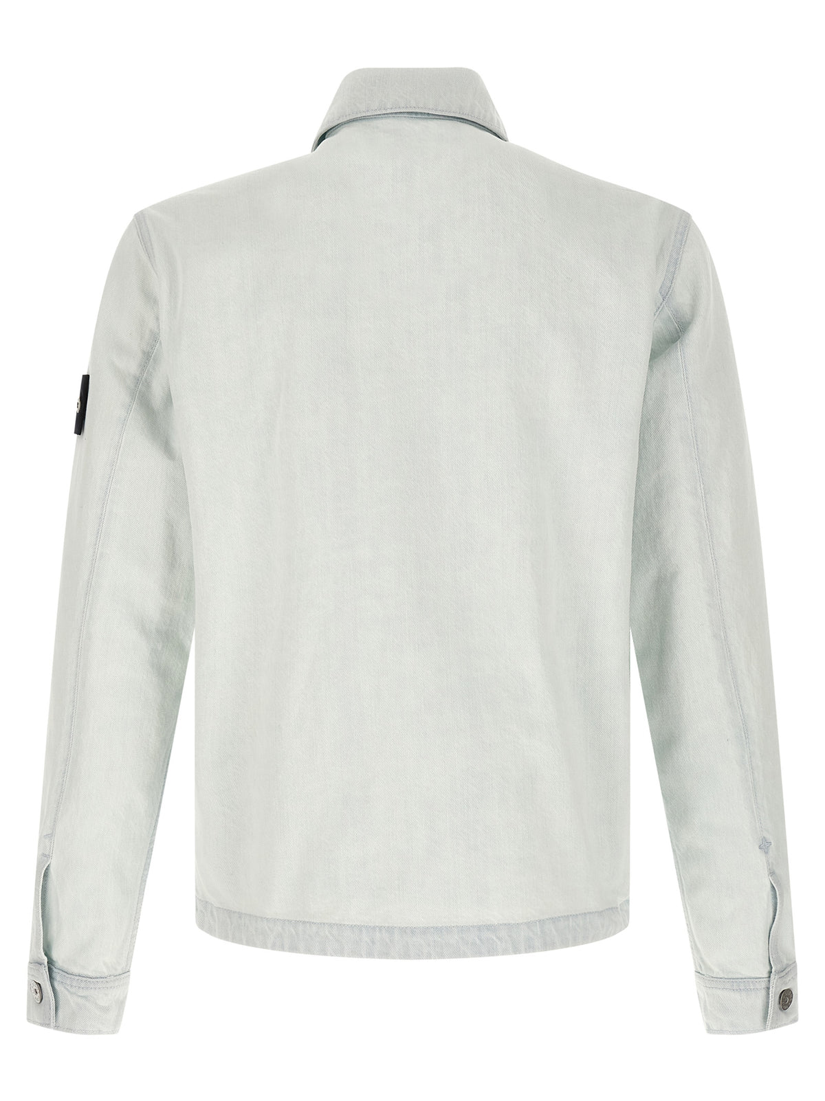 Stone Island Blue Cotton Denim Jacket