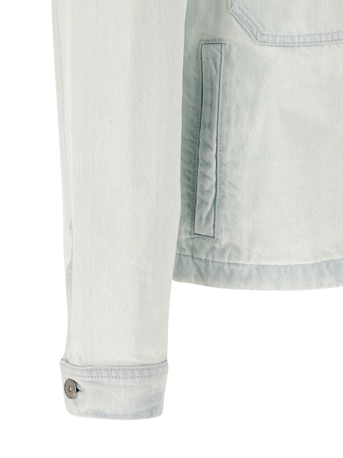 Stone Island Blue Cotton Denim Jacket