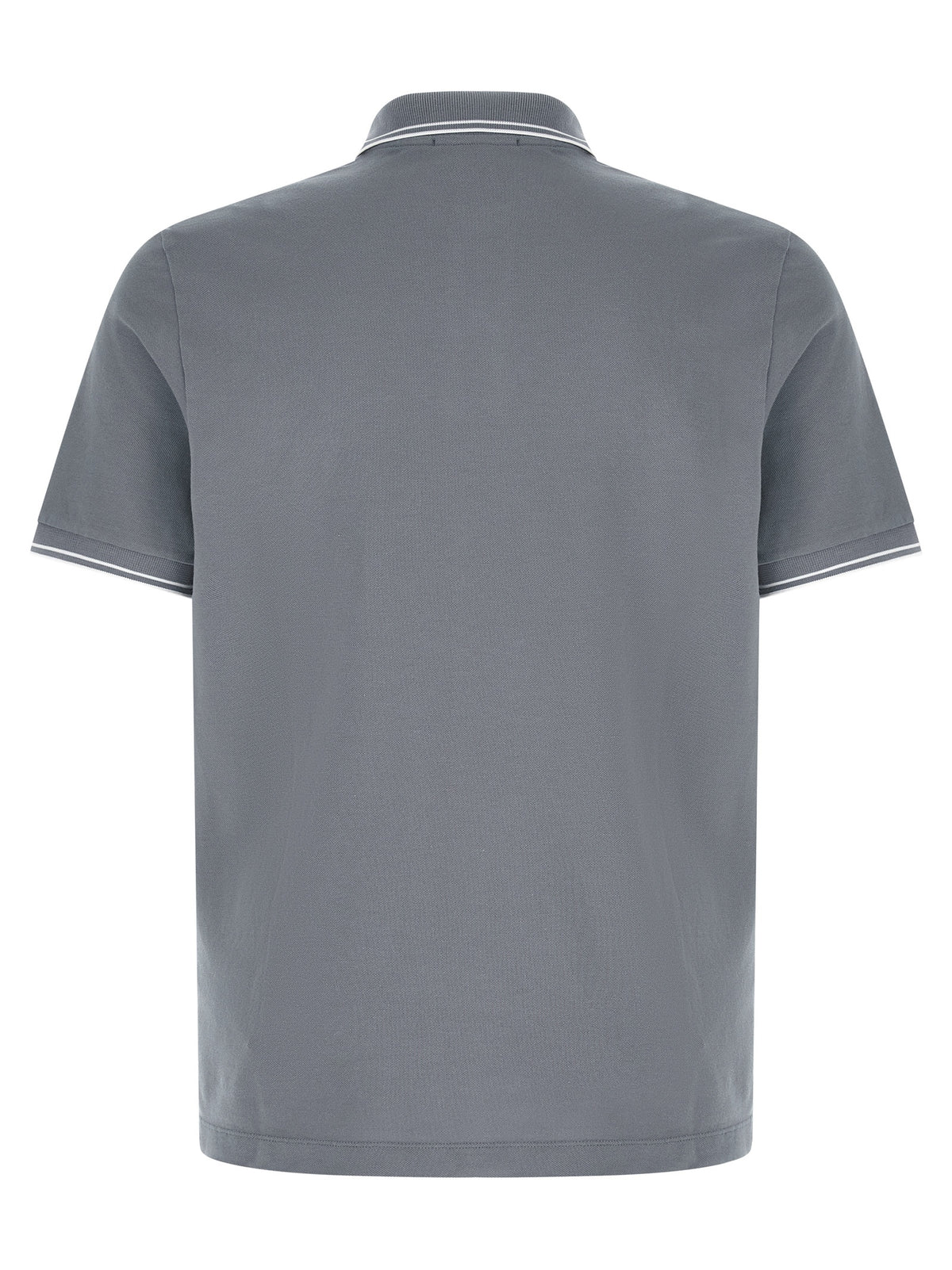 Stone Island Blue Cotton Polo Shirt