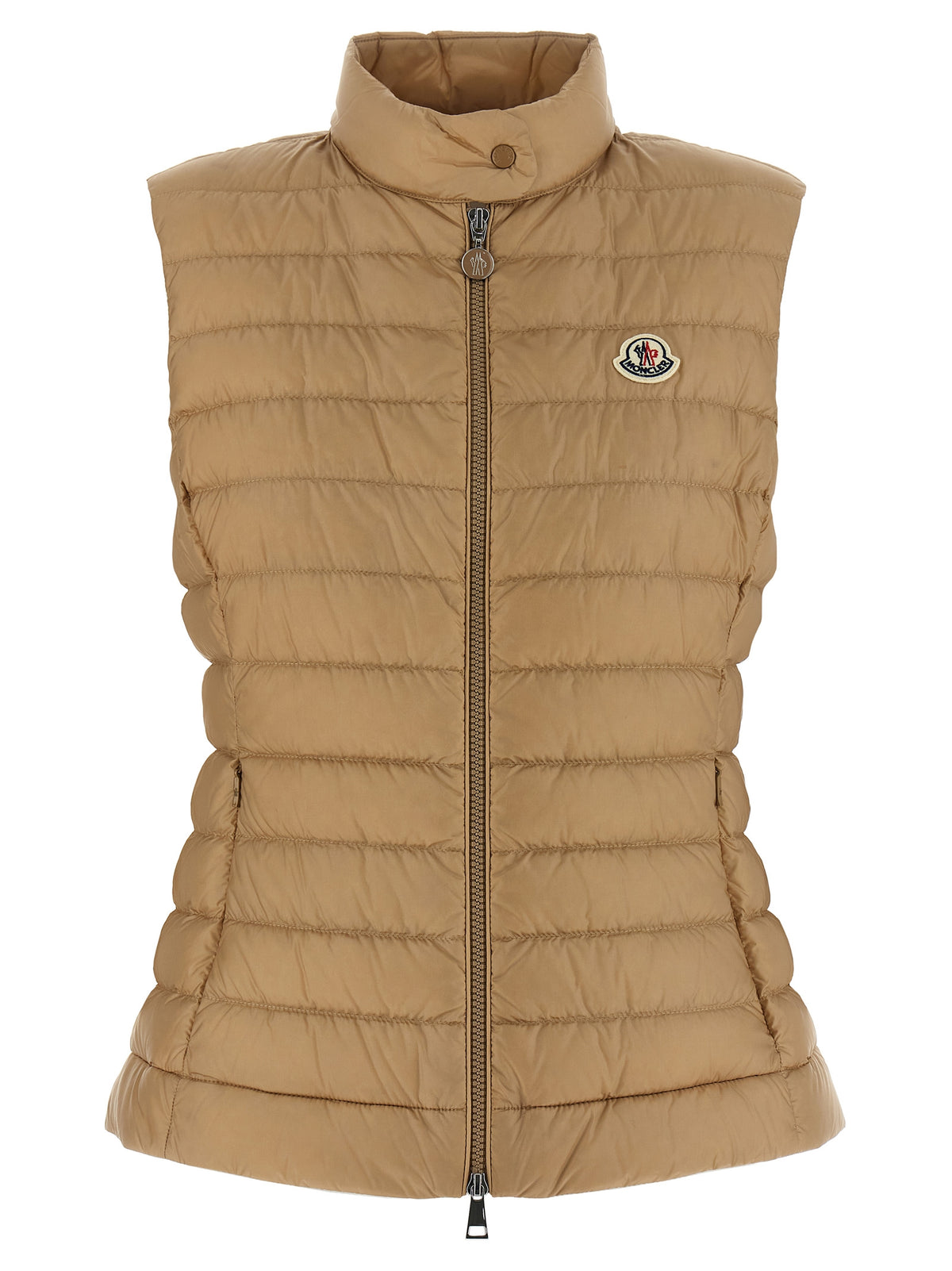 Moncler Beige Polyamide Sleeveless Jacket