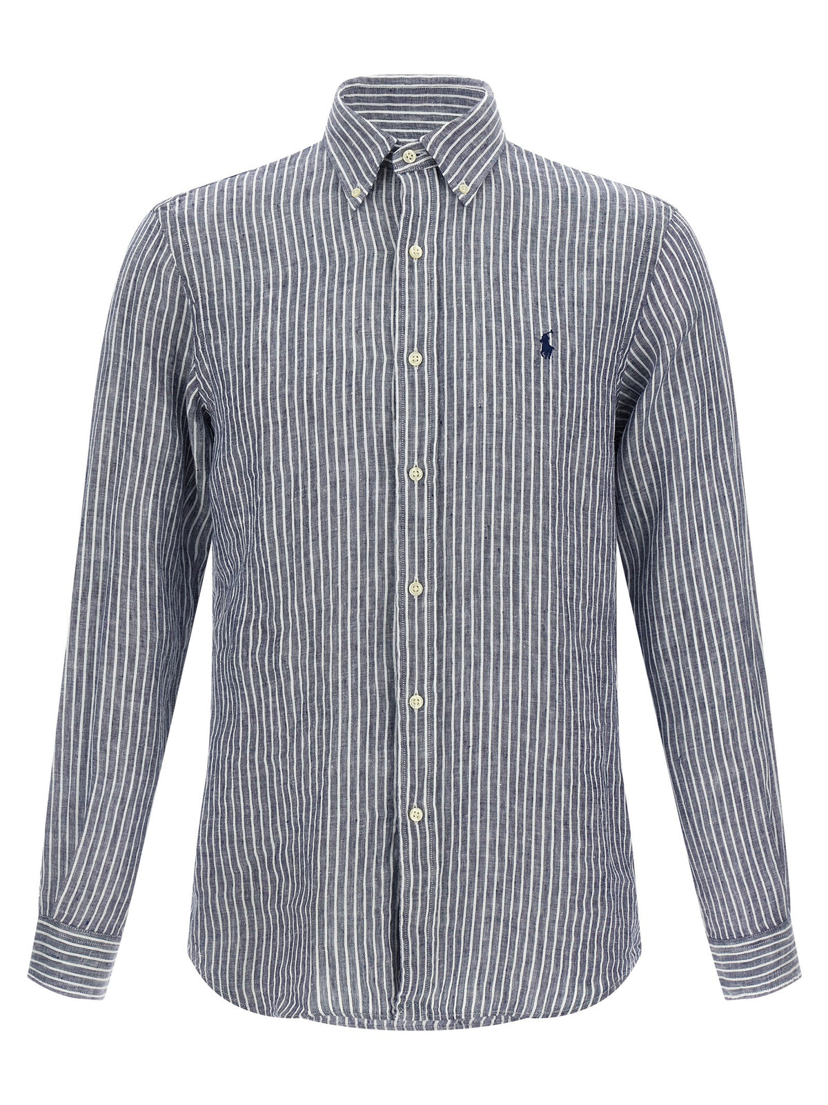 Polo Ralph Lauren Blue Linen Blouse