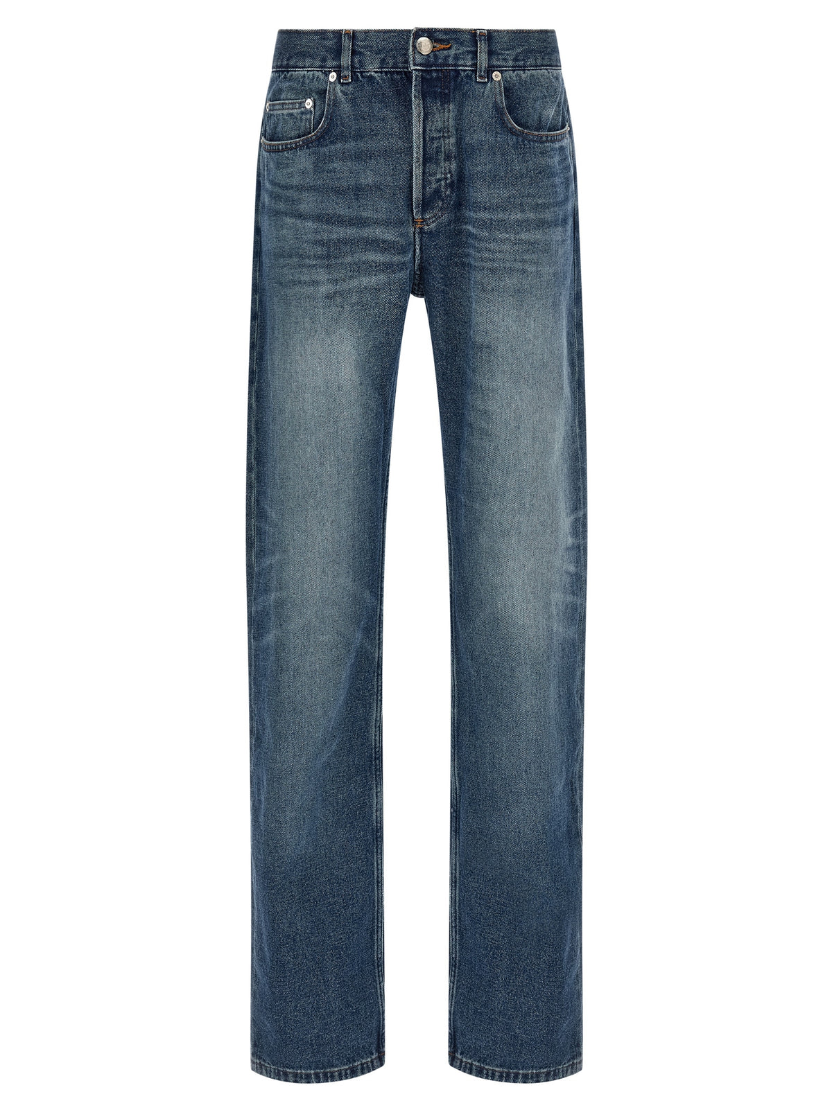 A.P.C. Blue Cotton Straight-Leg Jeans