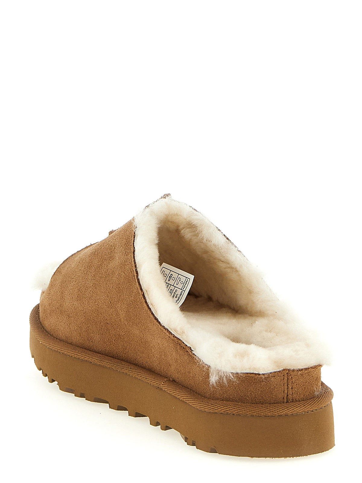 UGG Brown Leather Slides