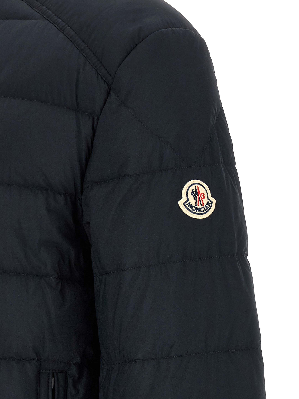 Moncler Blue Polyamide Full-Length Jacket
