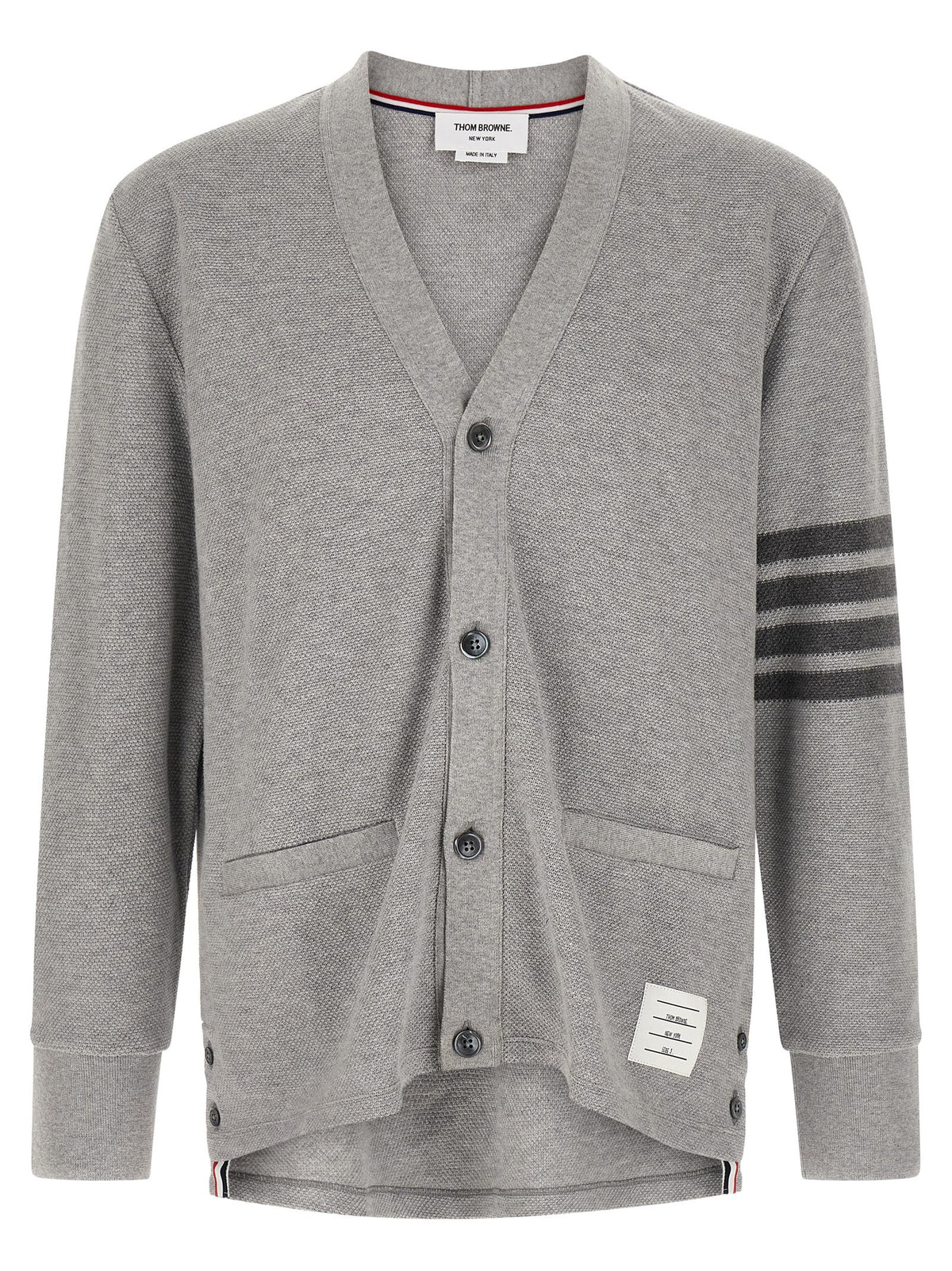 Thom Browne Gray Cotton Cardigan