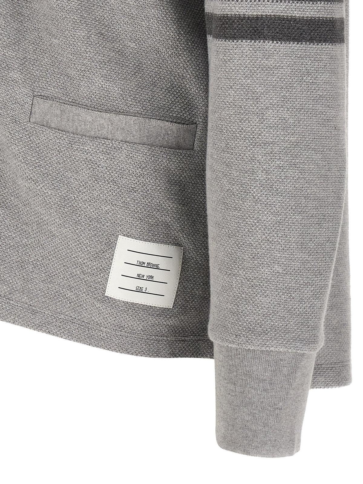 Thom Browne Gray Cotton Cardigan