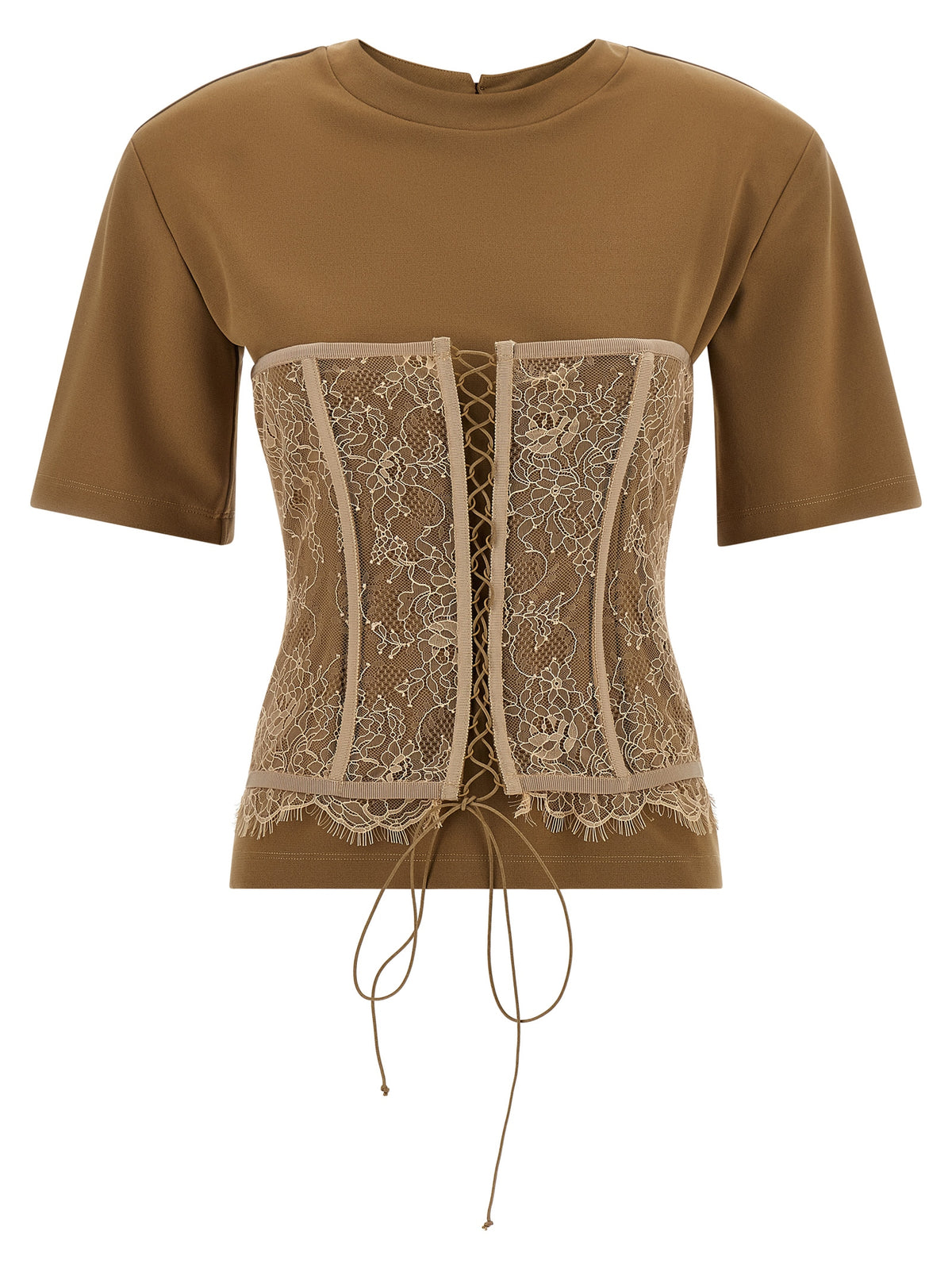 Giuseppe Di Morabito Brown Viscose T-Shirt