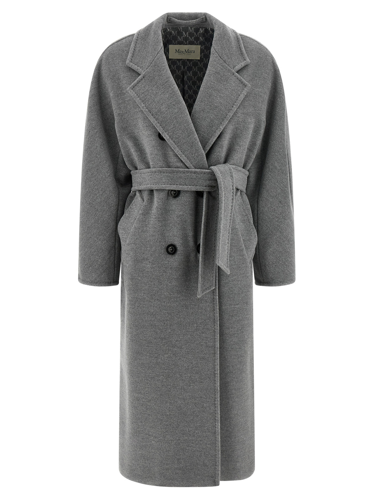 Max Mara Gray Virgin Wool Coat