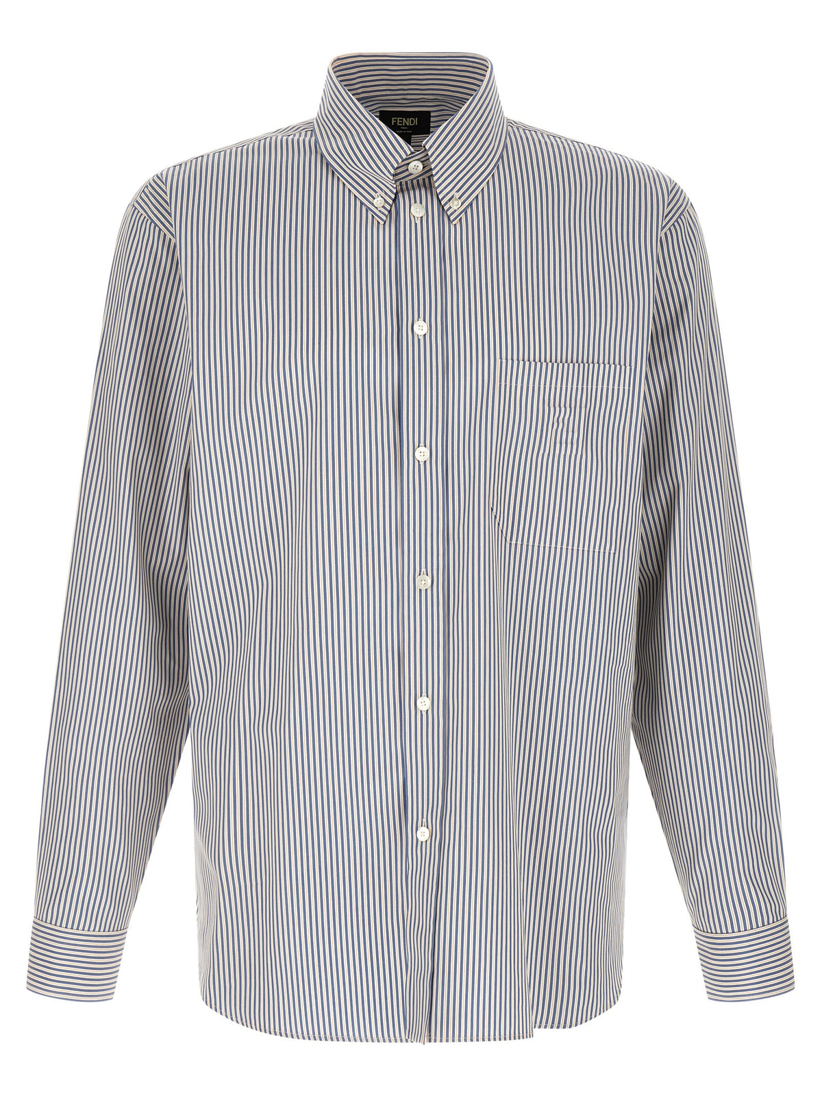 Fendi Blue Cotton Blouse