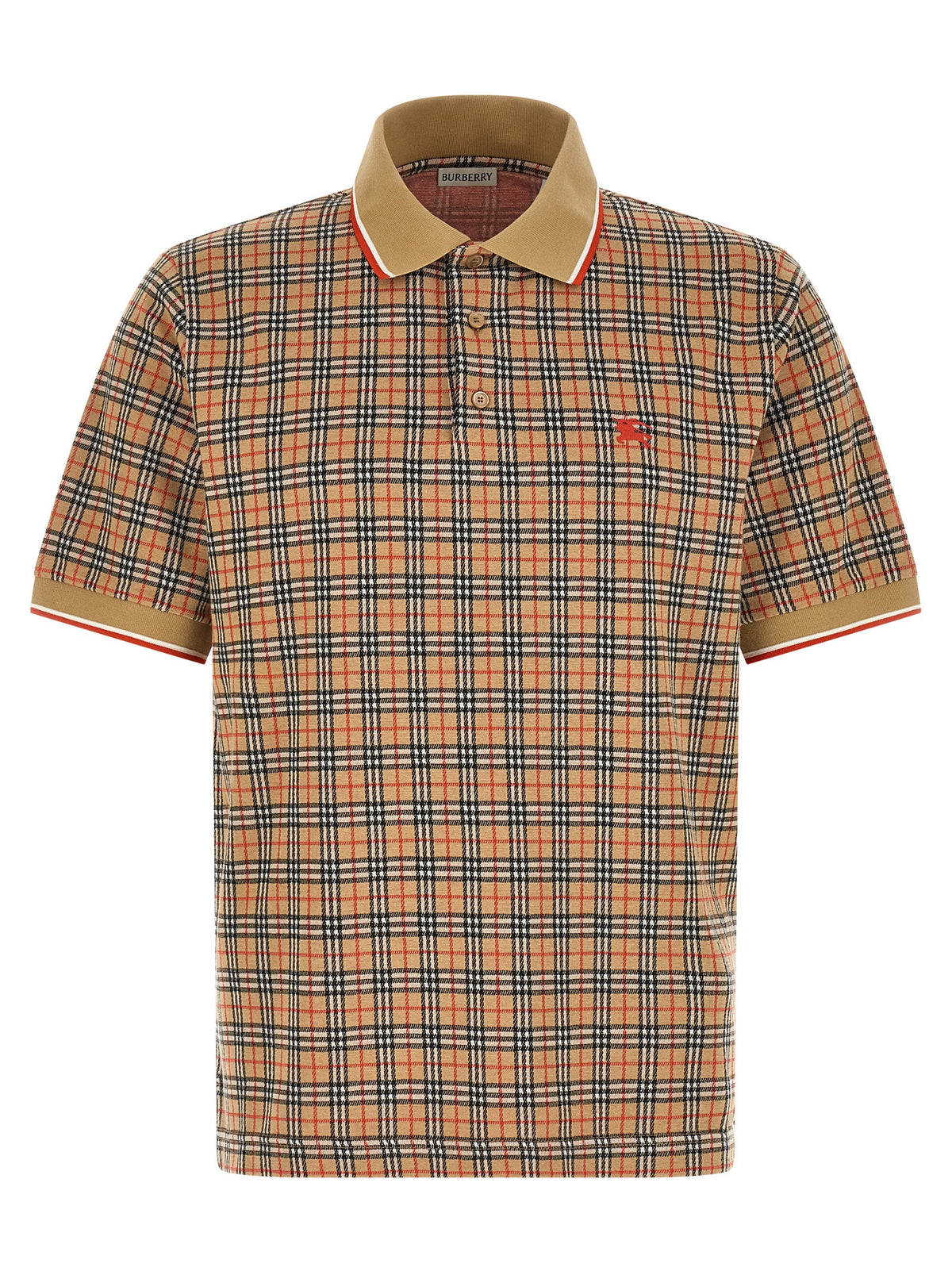 Burberry Beige Viscose Polo Shirt