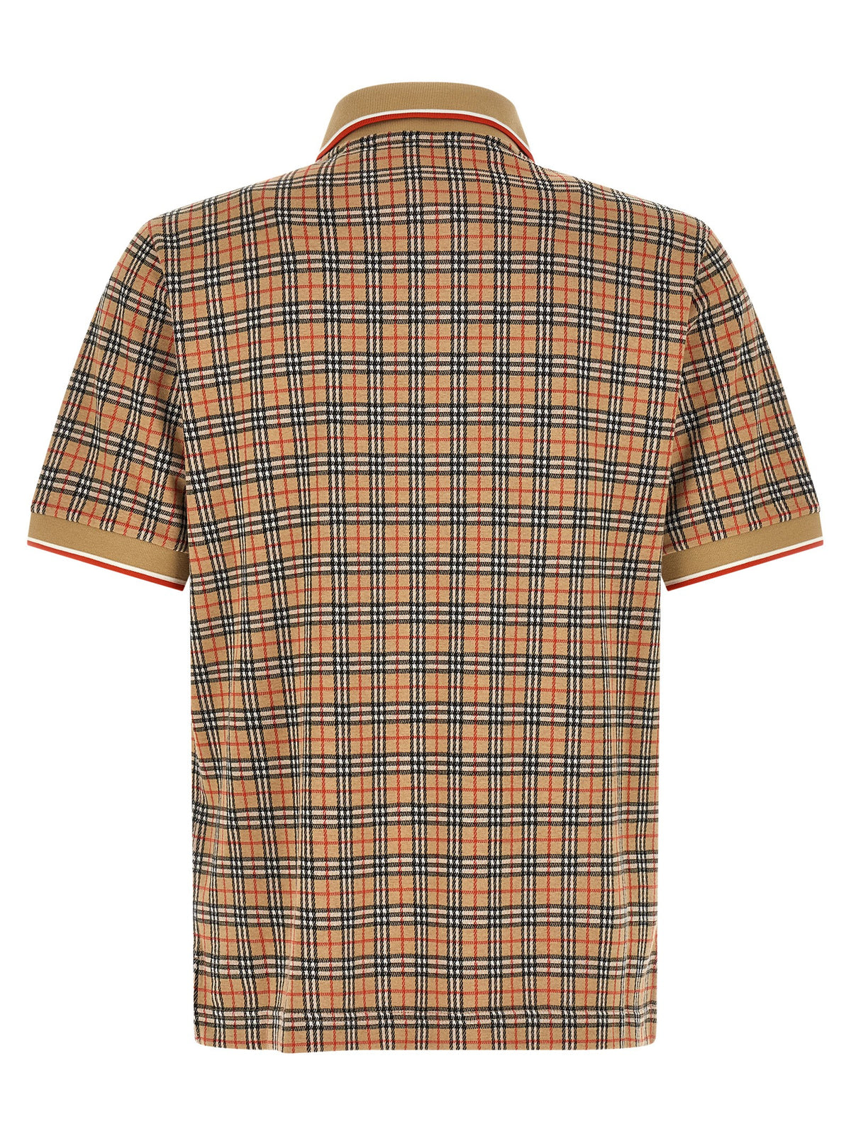 Burberry Beige Viscose Polo Shirt