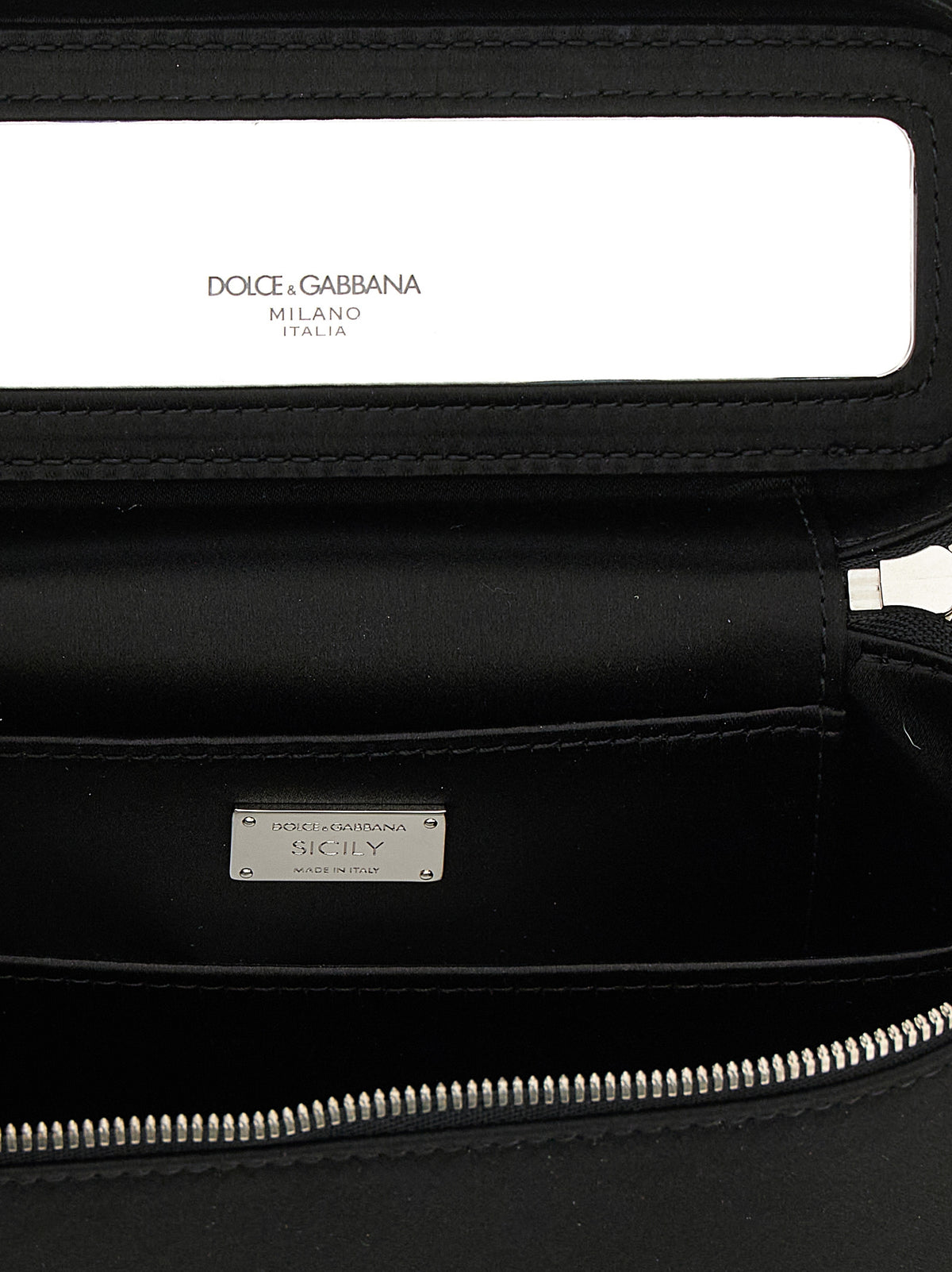 Dolce & Gabbana Black Viscose Crossbody Bag
