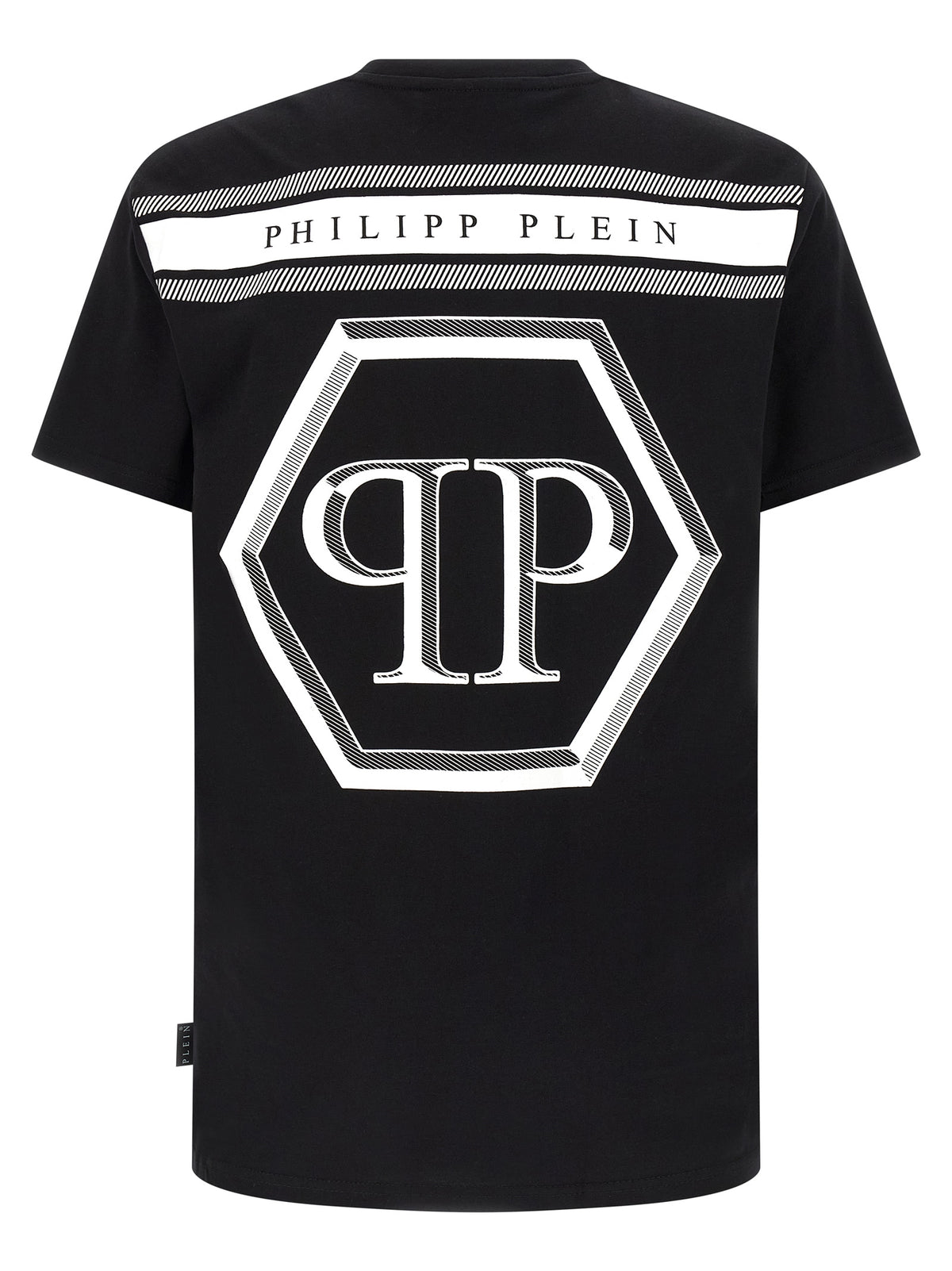 Philipp Plein Black Cotton T-Shirt