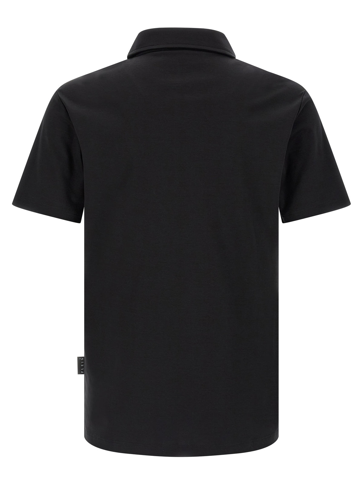 Philipp Plein Black Cotton Polo Shirt