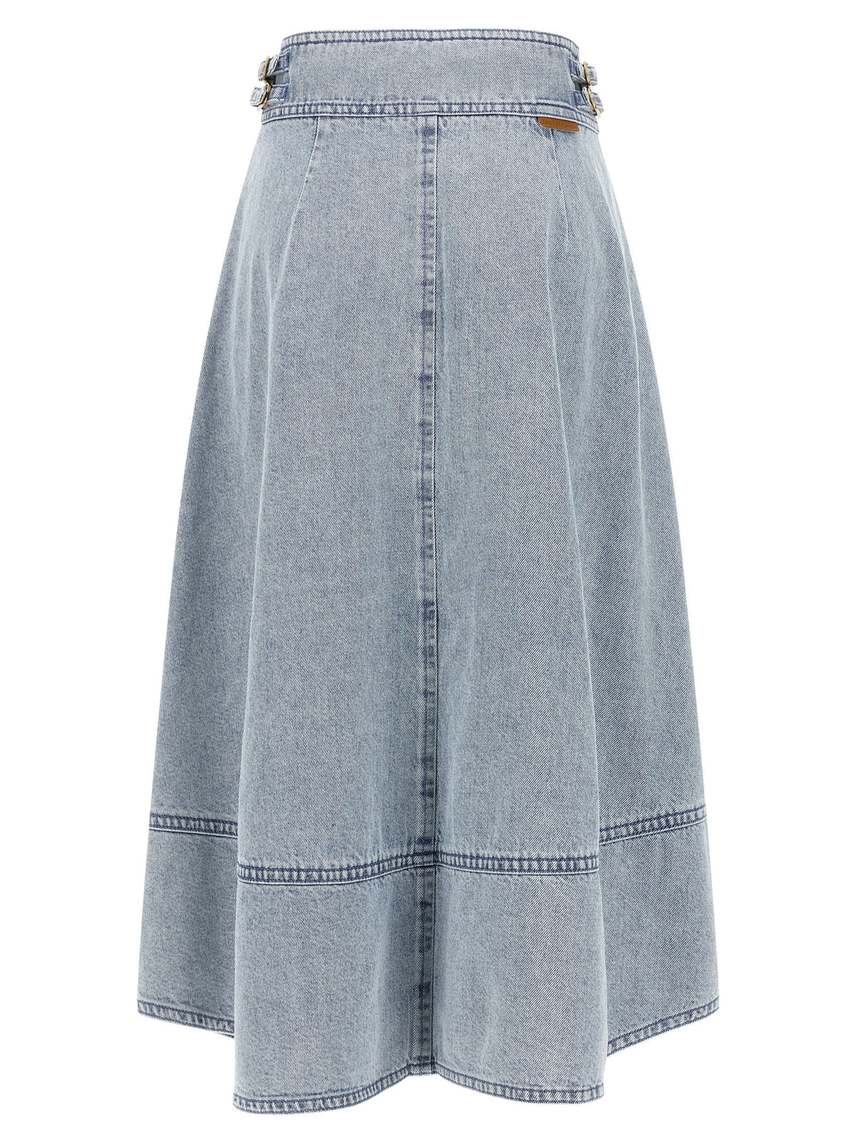 Zimmermann Blue Cotton Midi Skirt
