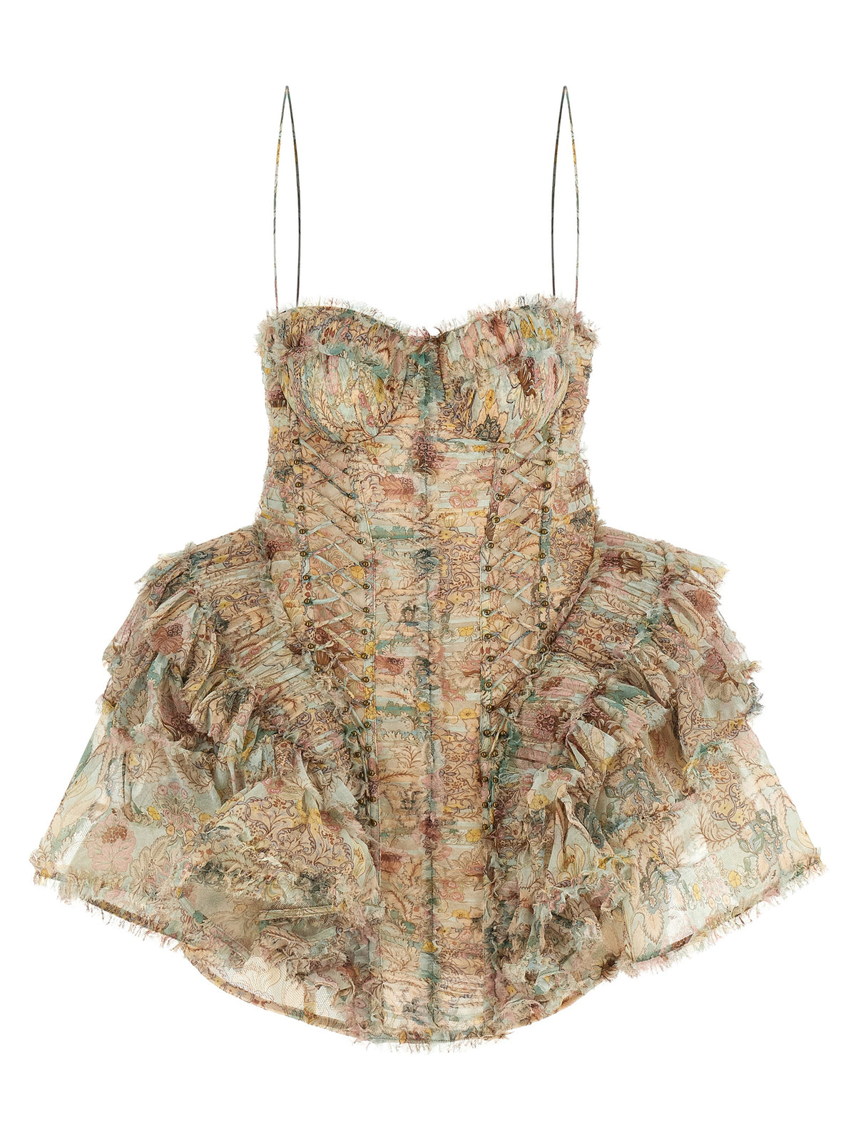 Zimmermann Multicolor Silk Short Dress