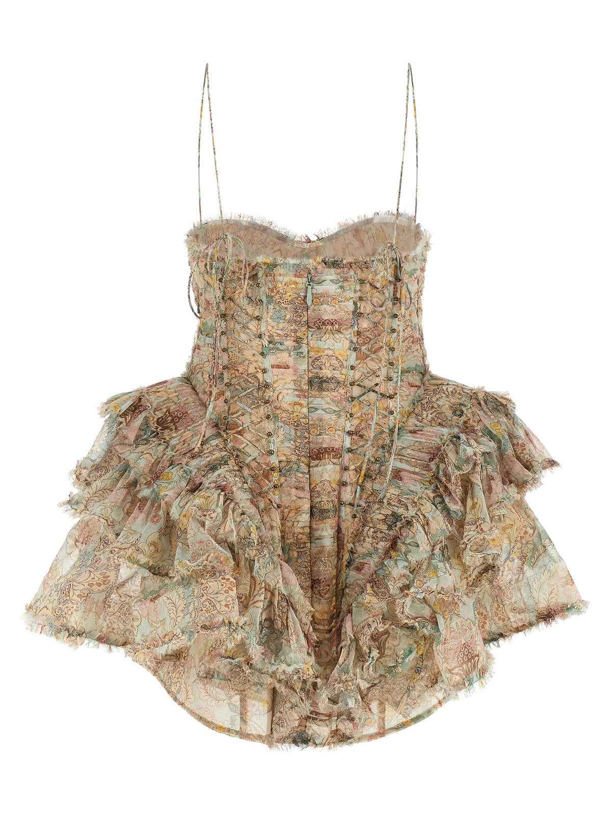 Zimmermann Multicolor Silk Short Dress
