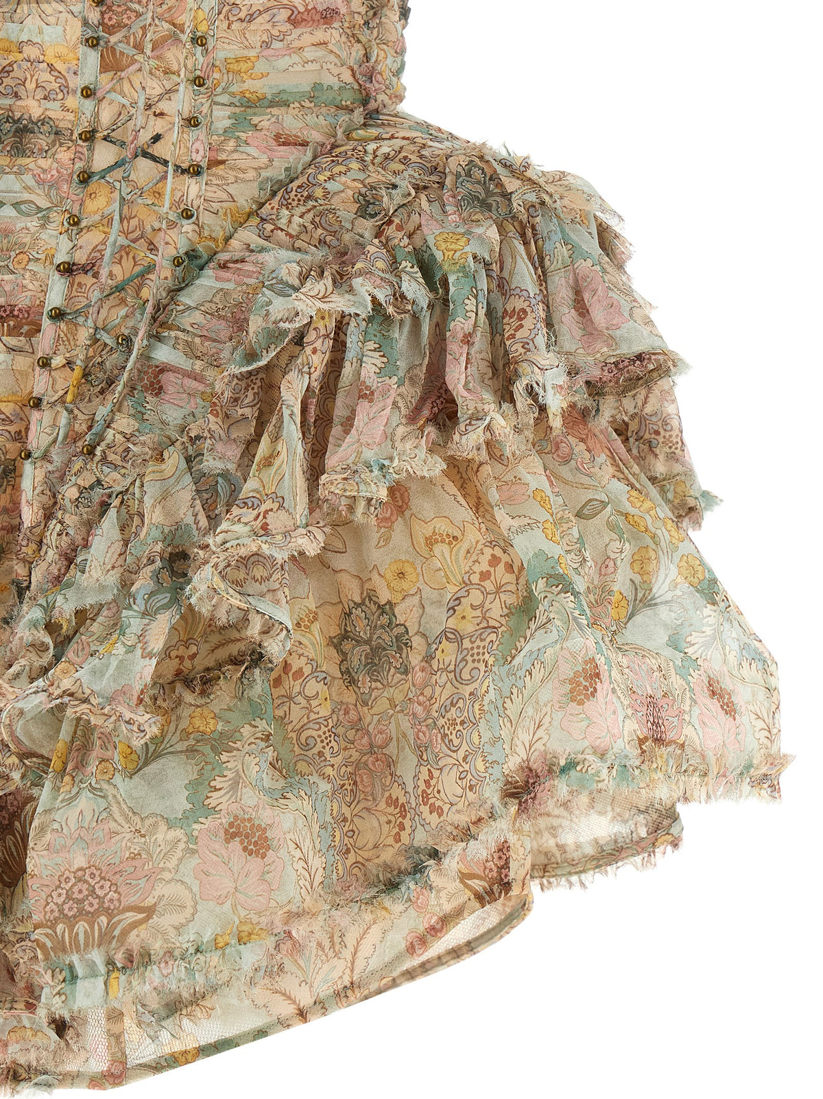 Zimmermann Multicolor Silk Short Dress