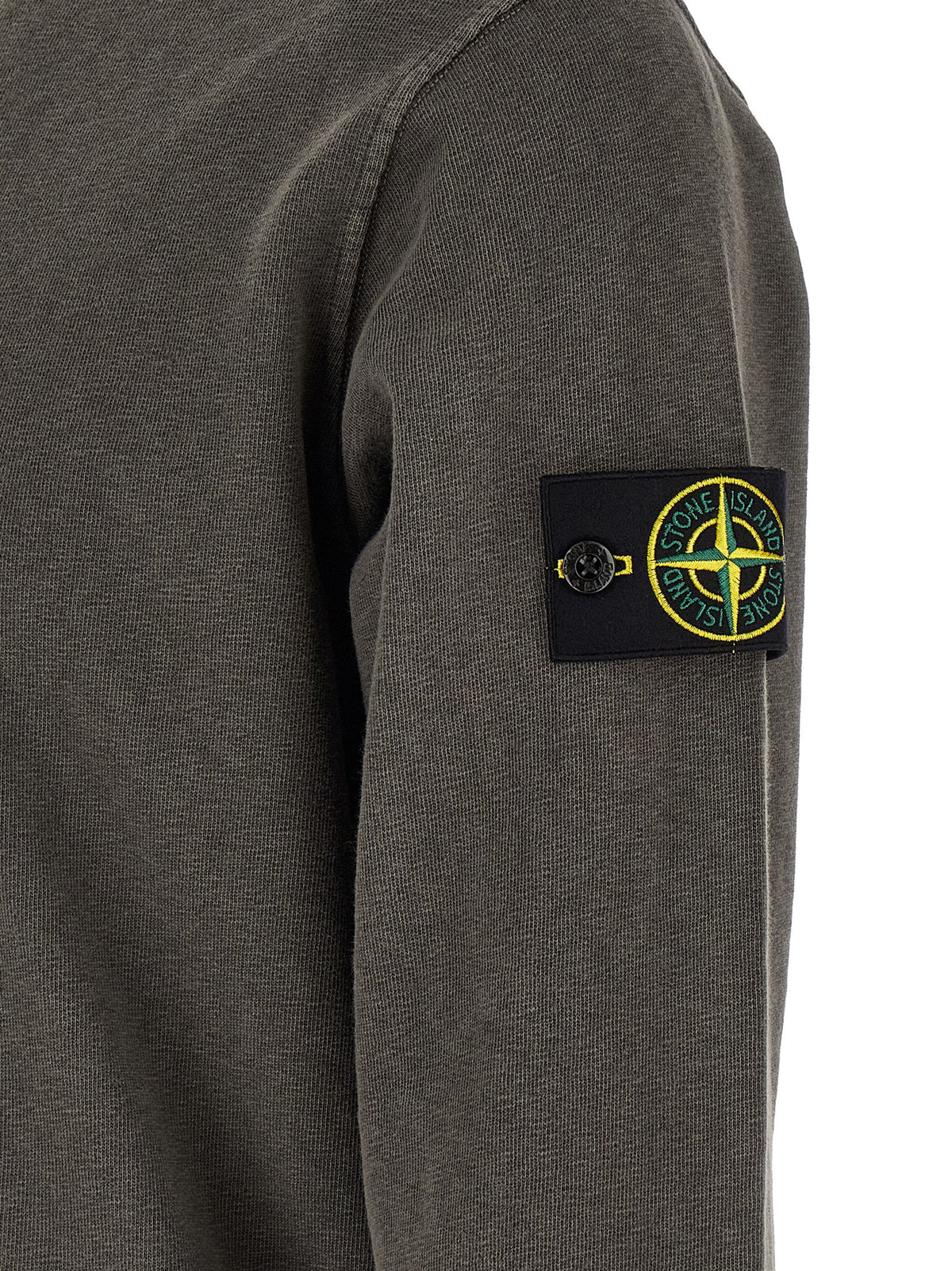 Stone Island Brown Cotton Sweatshirt