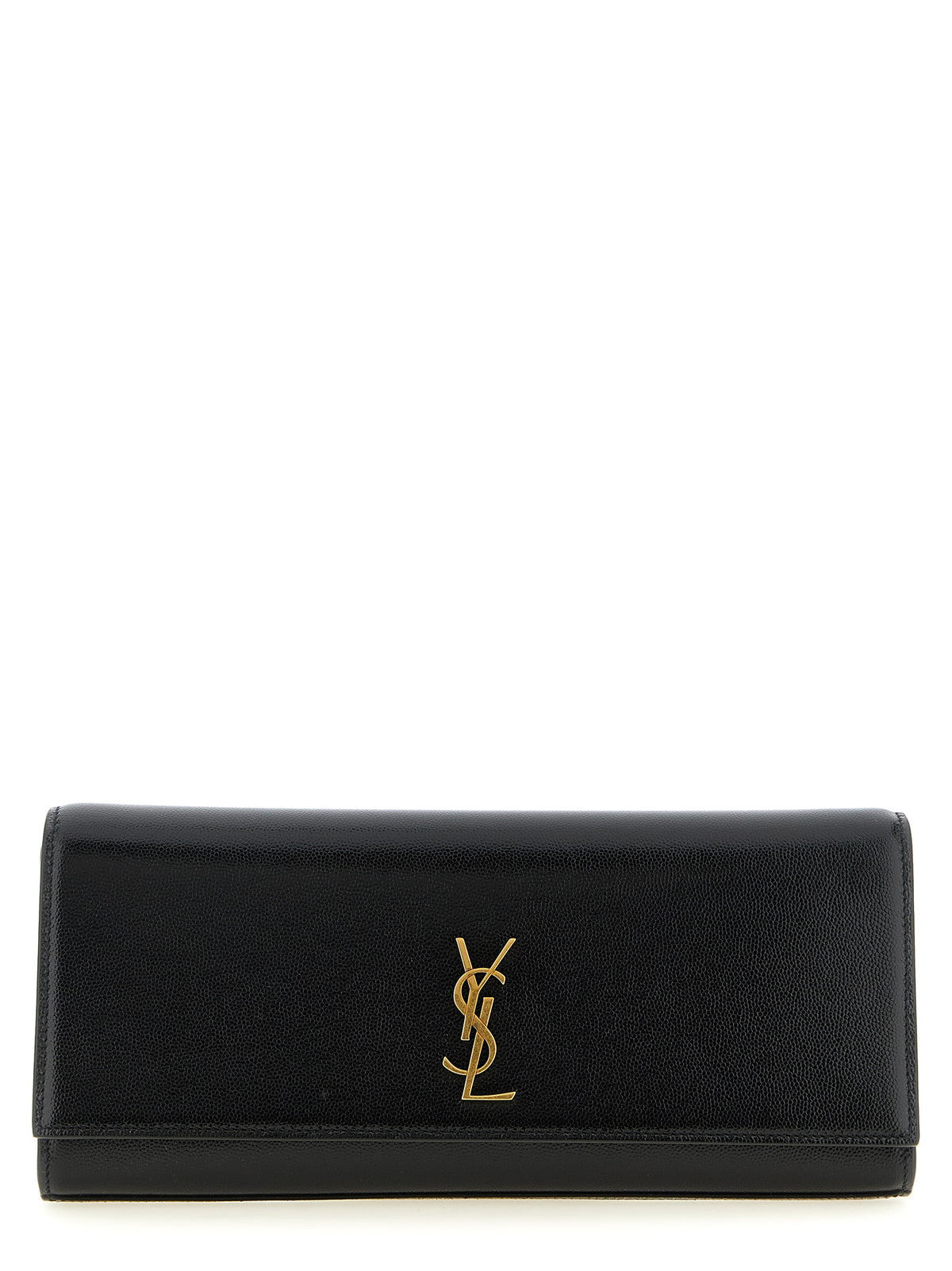 Saint Laurent Black Calfskin Clutch Bag