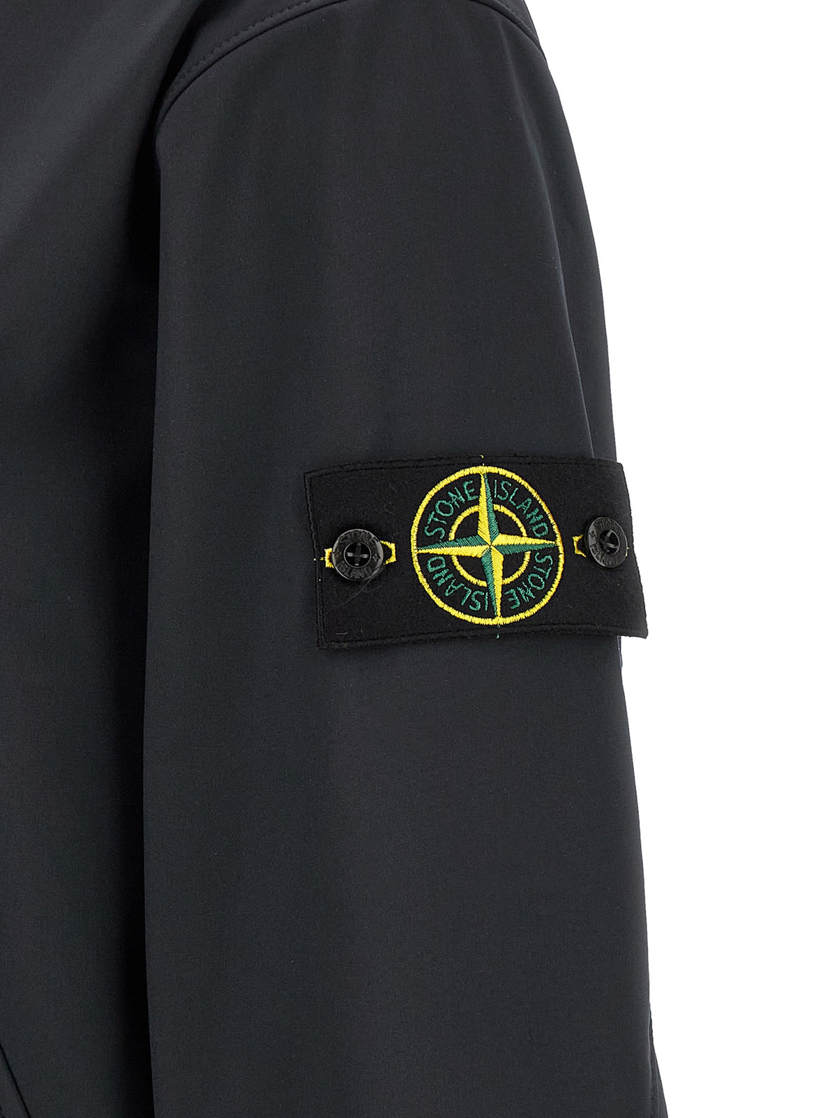 Stone Island Blue Polyester Shell Jacket